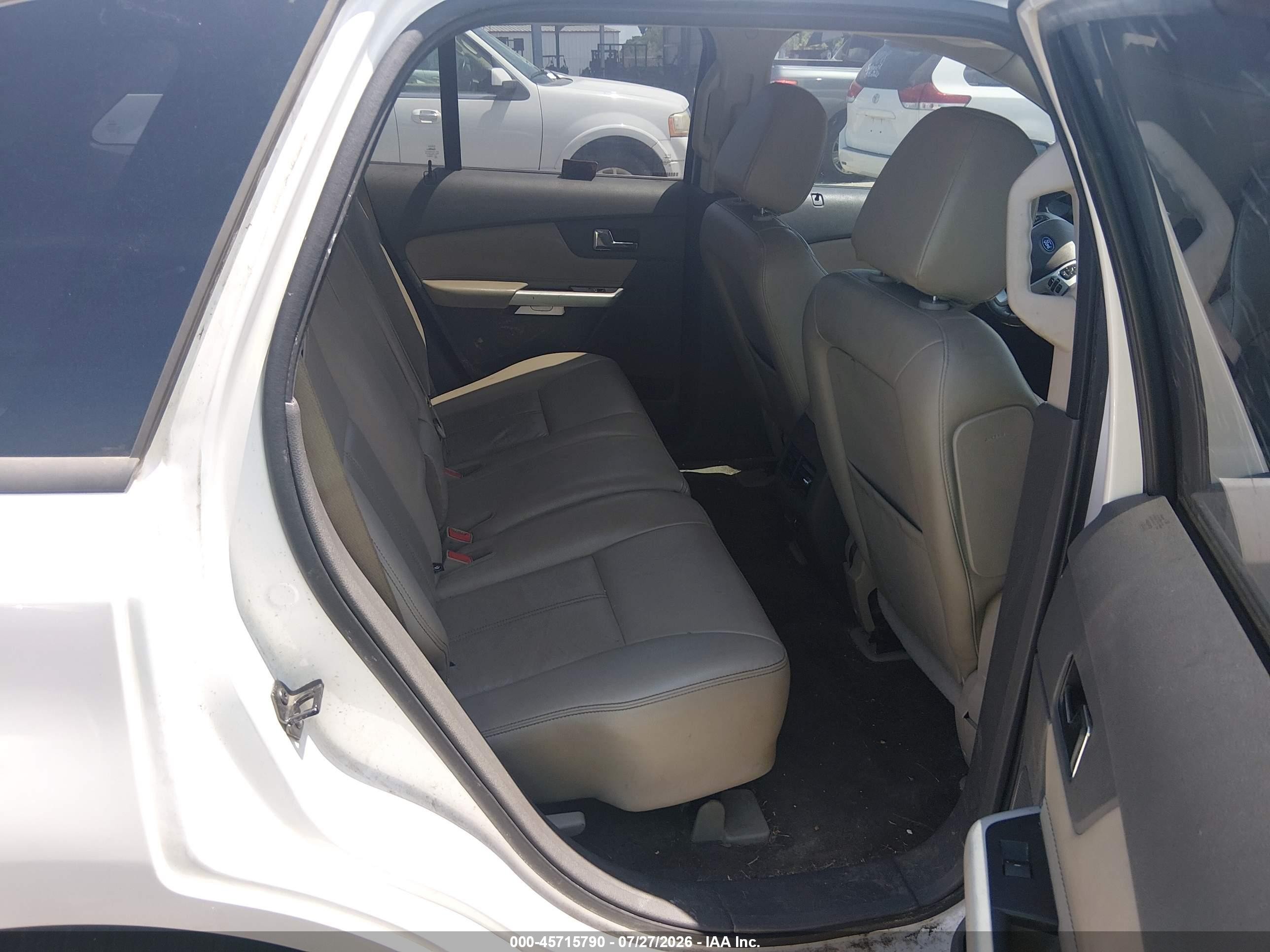2013 Ford Edge Sel White vin: 2FMDK3JC8DBB29674