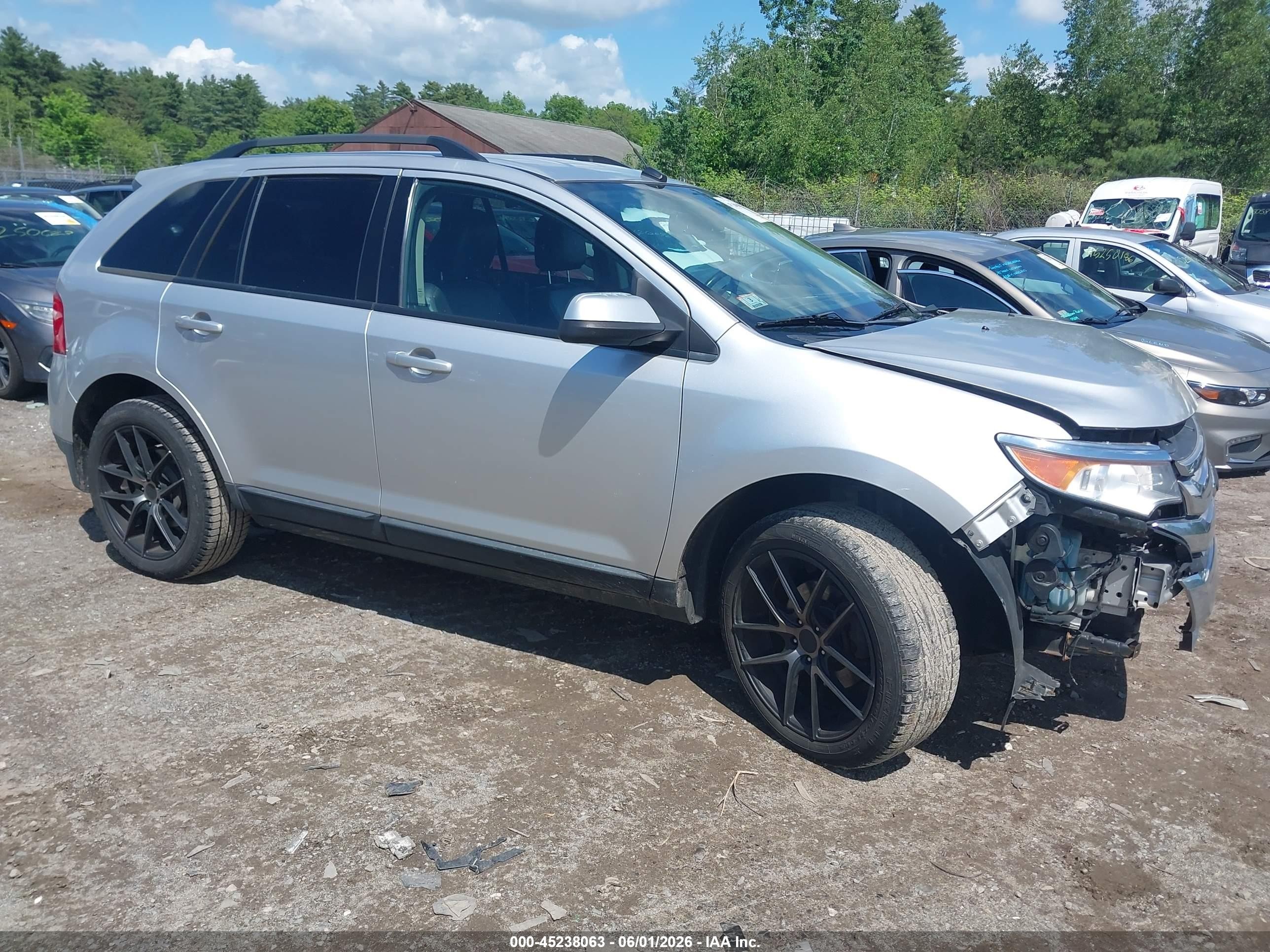 2013 Ford Edge Sel Silver vin: 2FMDK3JC8DBB56843
