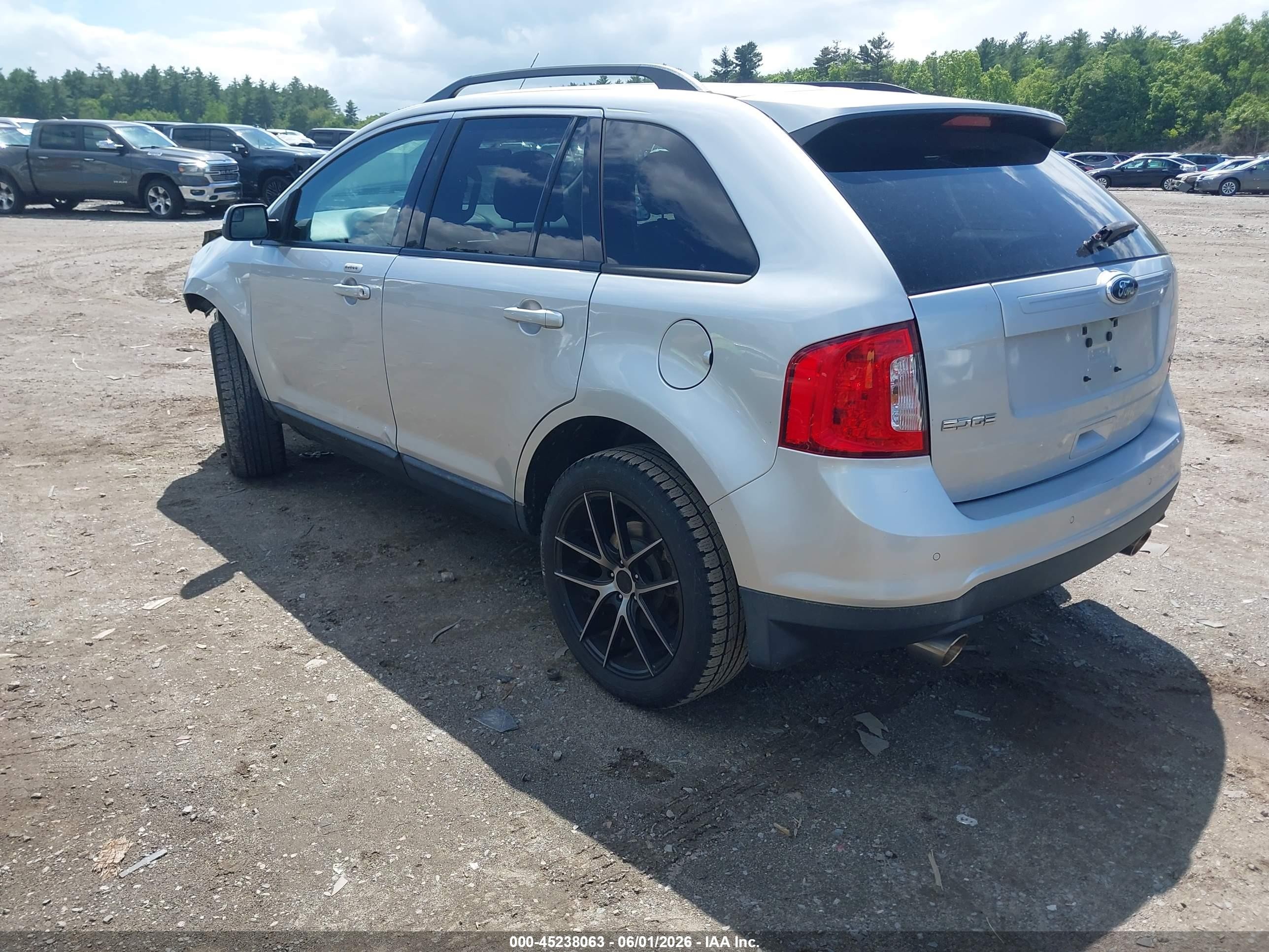 2013 Ford Edge Sel Silver vin: 2FMDK3JC8DBB56843
