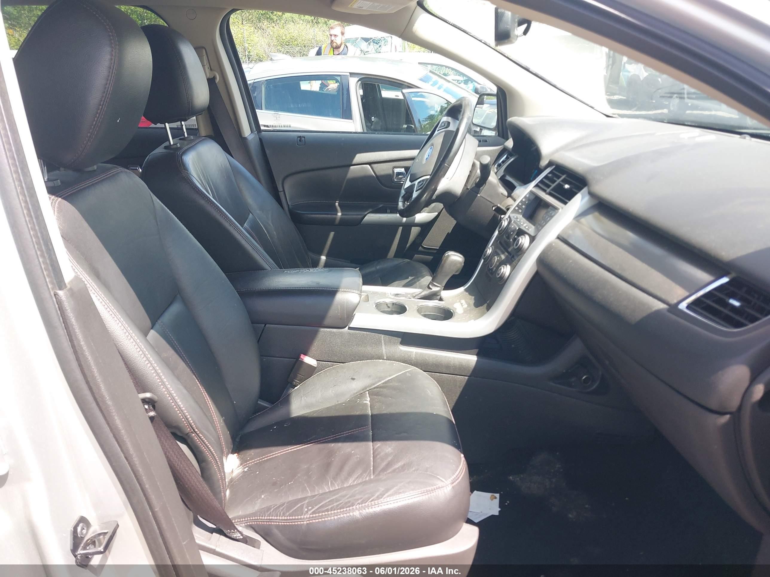2013 Ford Edge Sel Silver vin: 2FMDK3JC8DBB56843