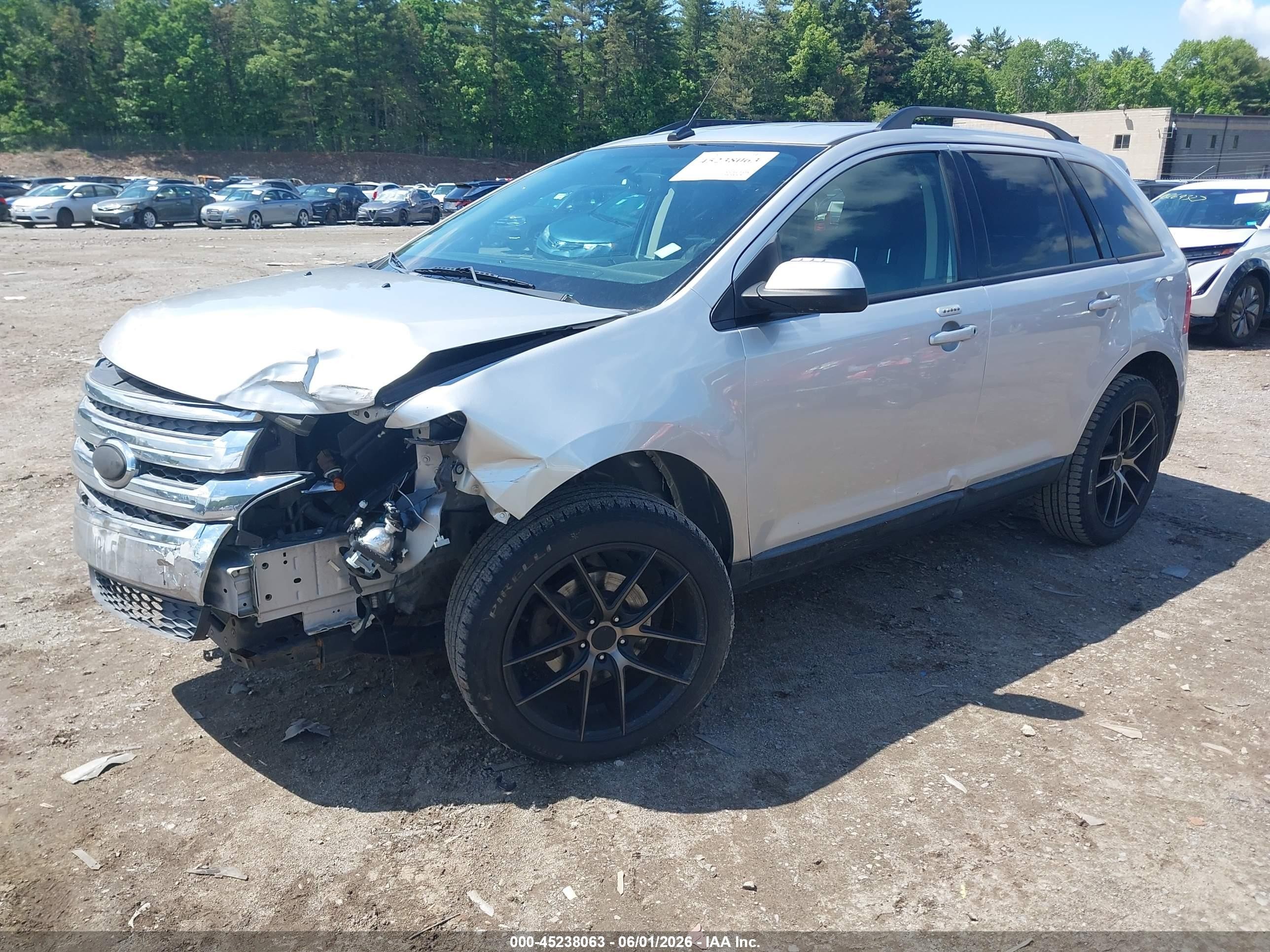 2013 Ford Edge Sel Silver vin: 2FMDK3JC8DBB56843