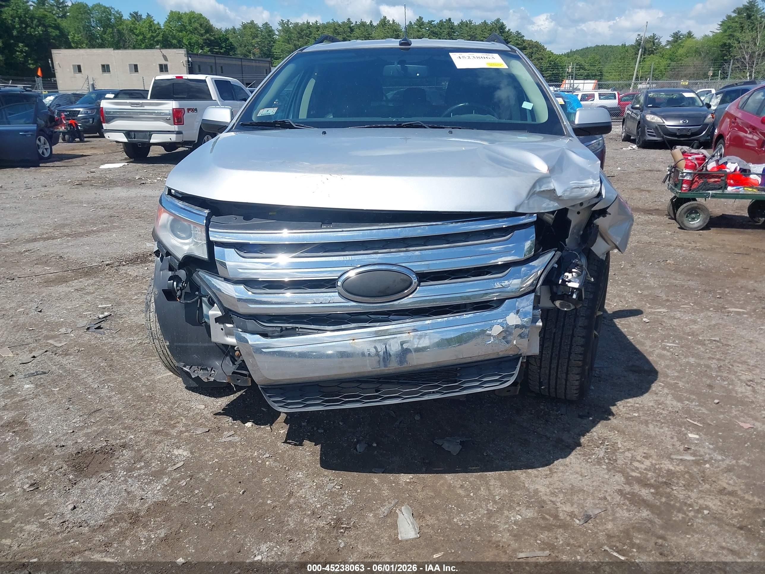 2013 Ford Edge Sel Silver vin: 2FMDK3JC8DBB56843