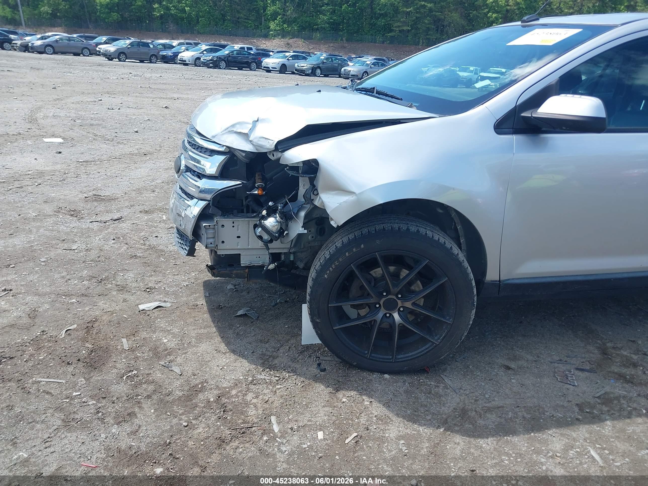 2013 Ford Edge Sel Silver vin: 2FMDK3JC8DBB56843
