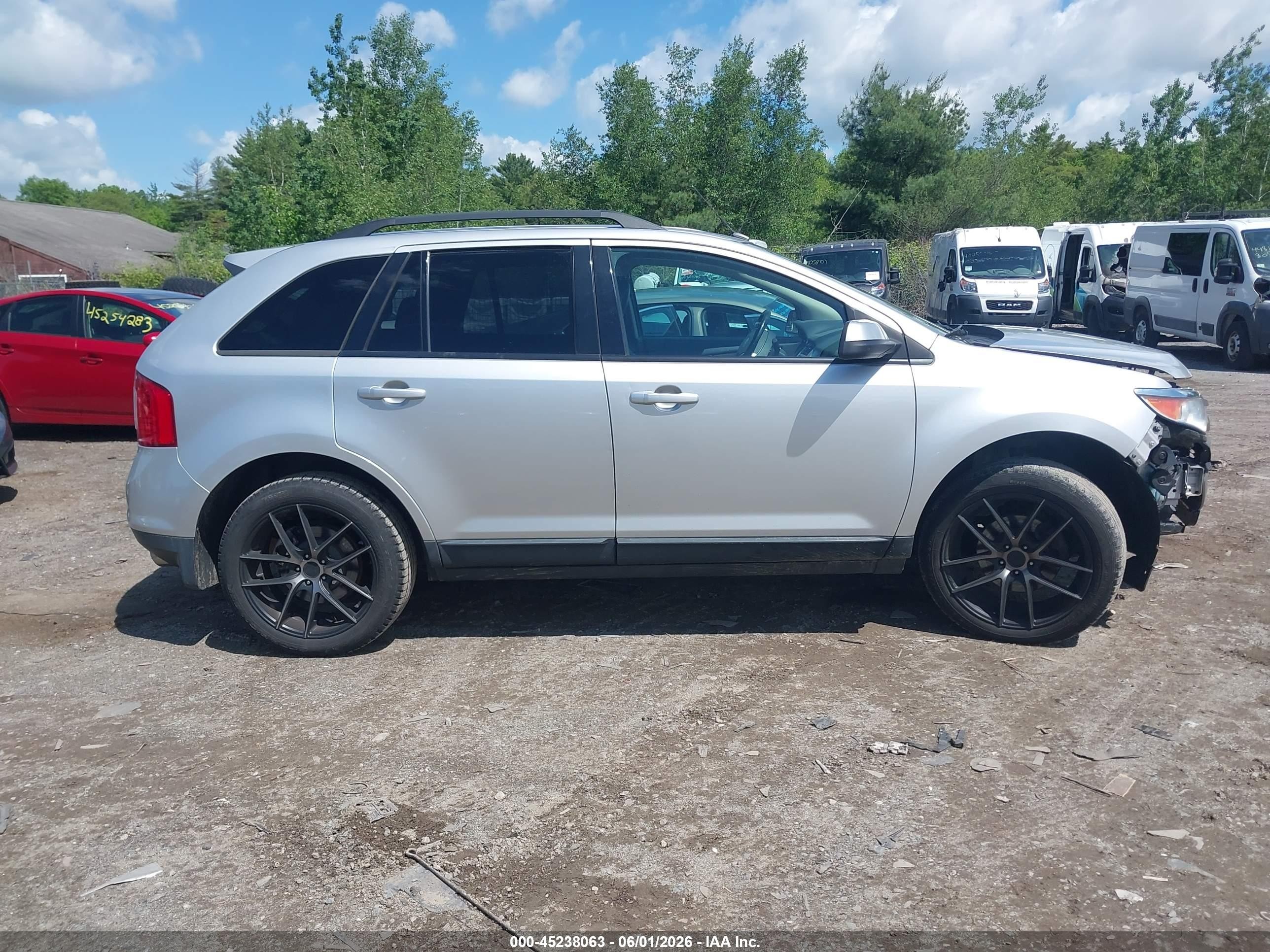 2013 Ford Edge Sel Silver vin: 2FMDK3JC8DBB56843