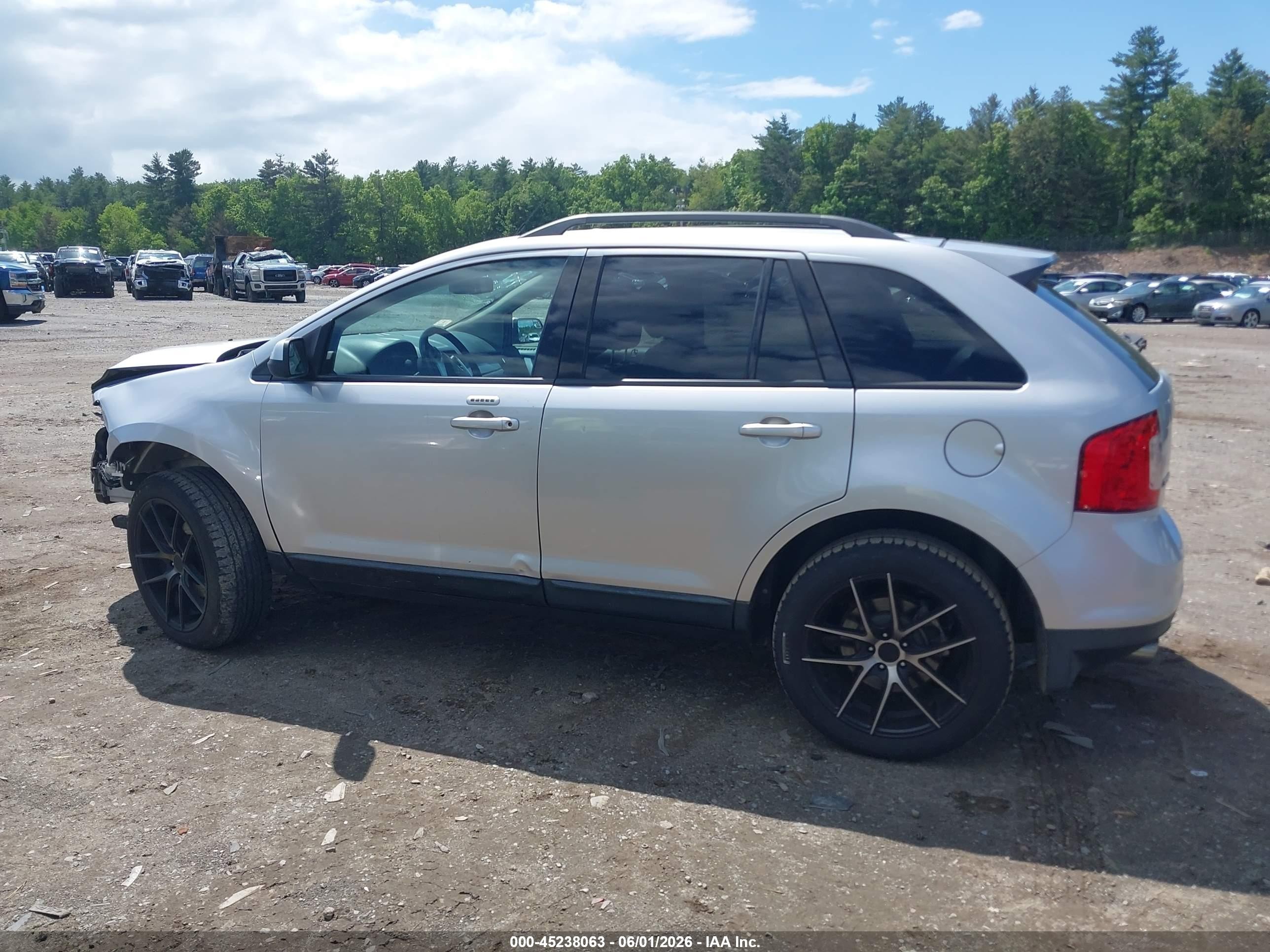 2013 Ford Edge Sel Silver vin: 2FMDK3JC8DBB56843