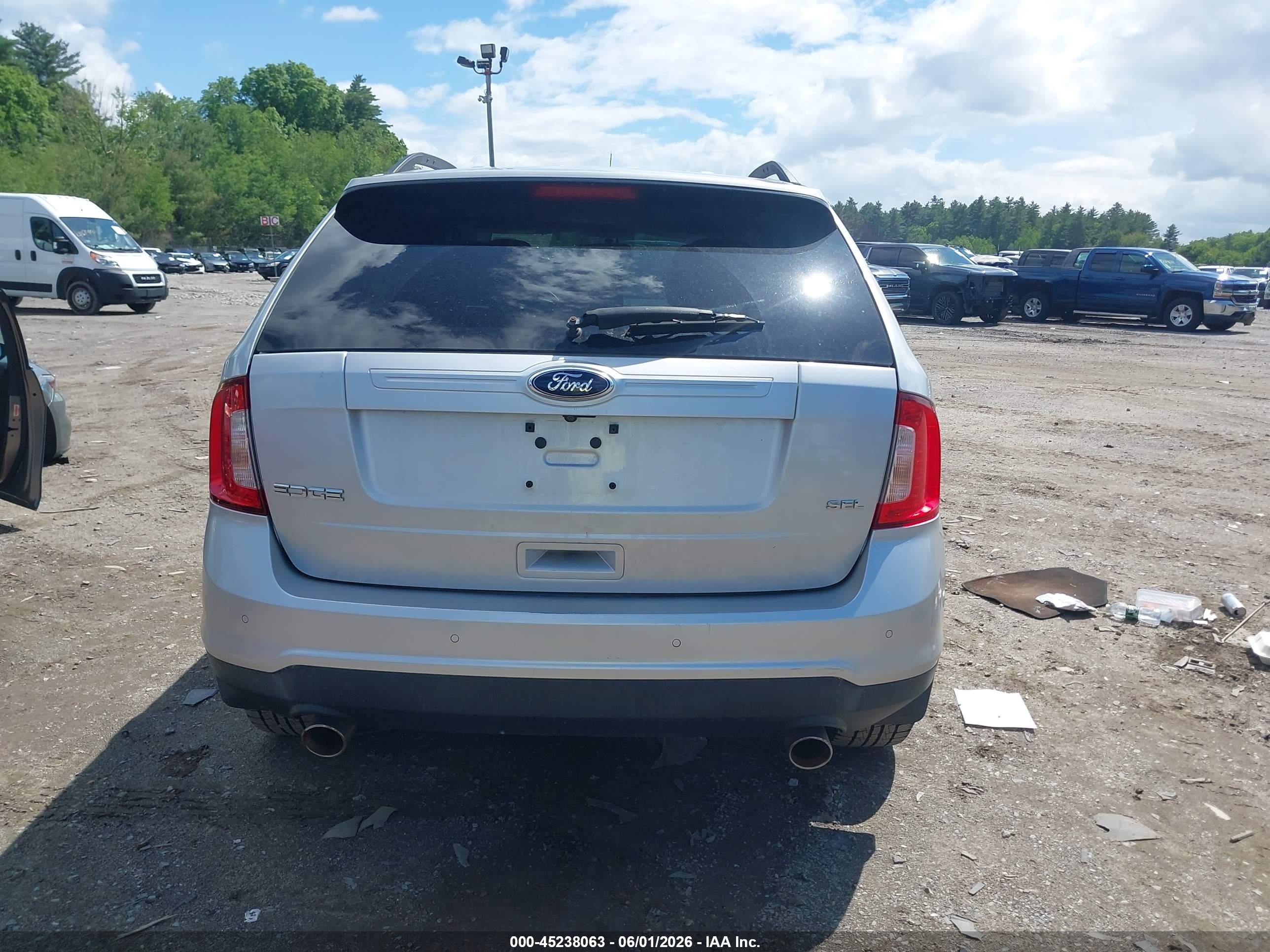 2013 Ford Edge Sel Silver vin: 2FMDK3JC8DBB56843