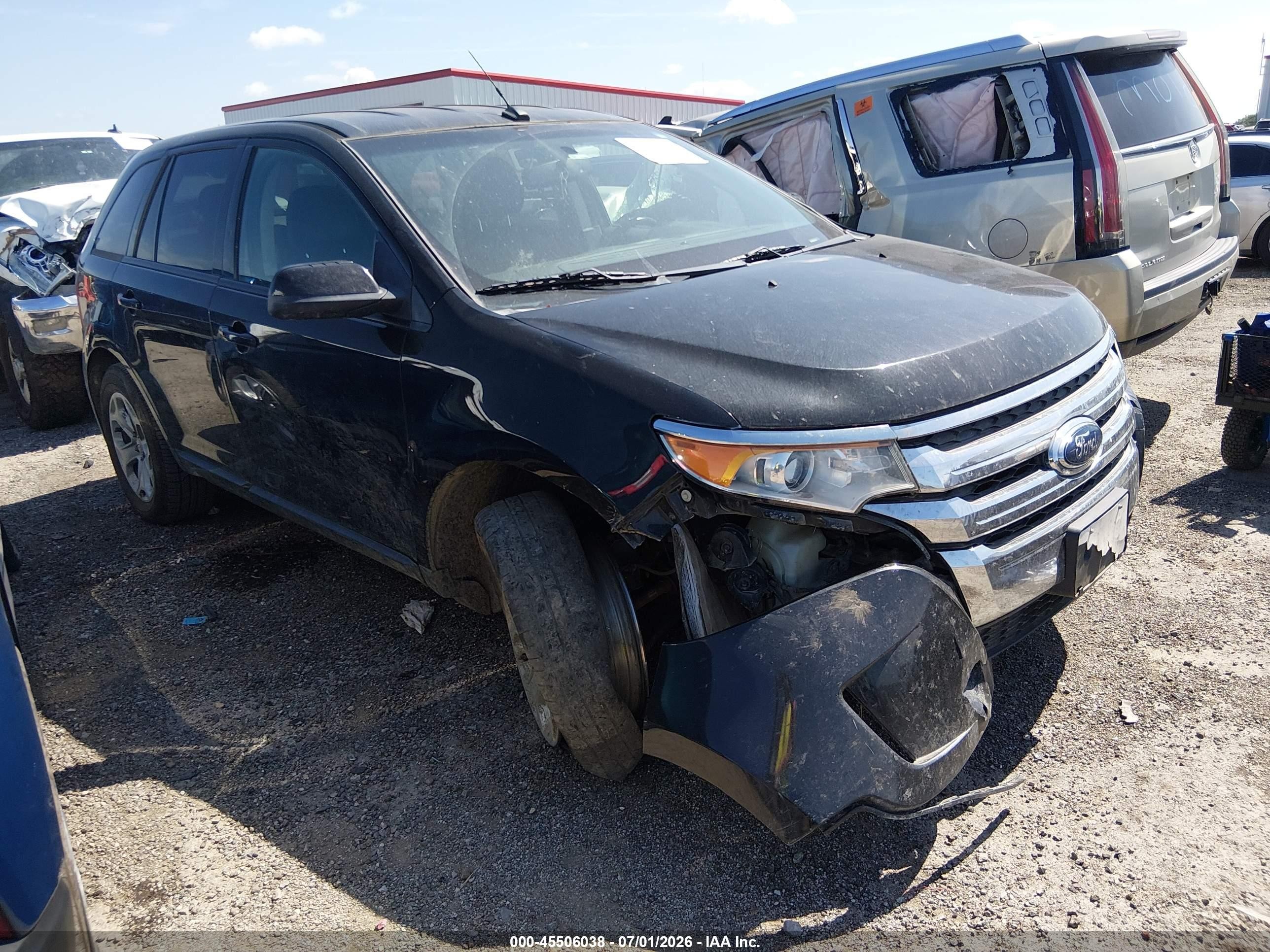 2013 Ford Edge Sel Black vin: 2FMDK3JC8DBB66241
