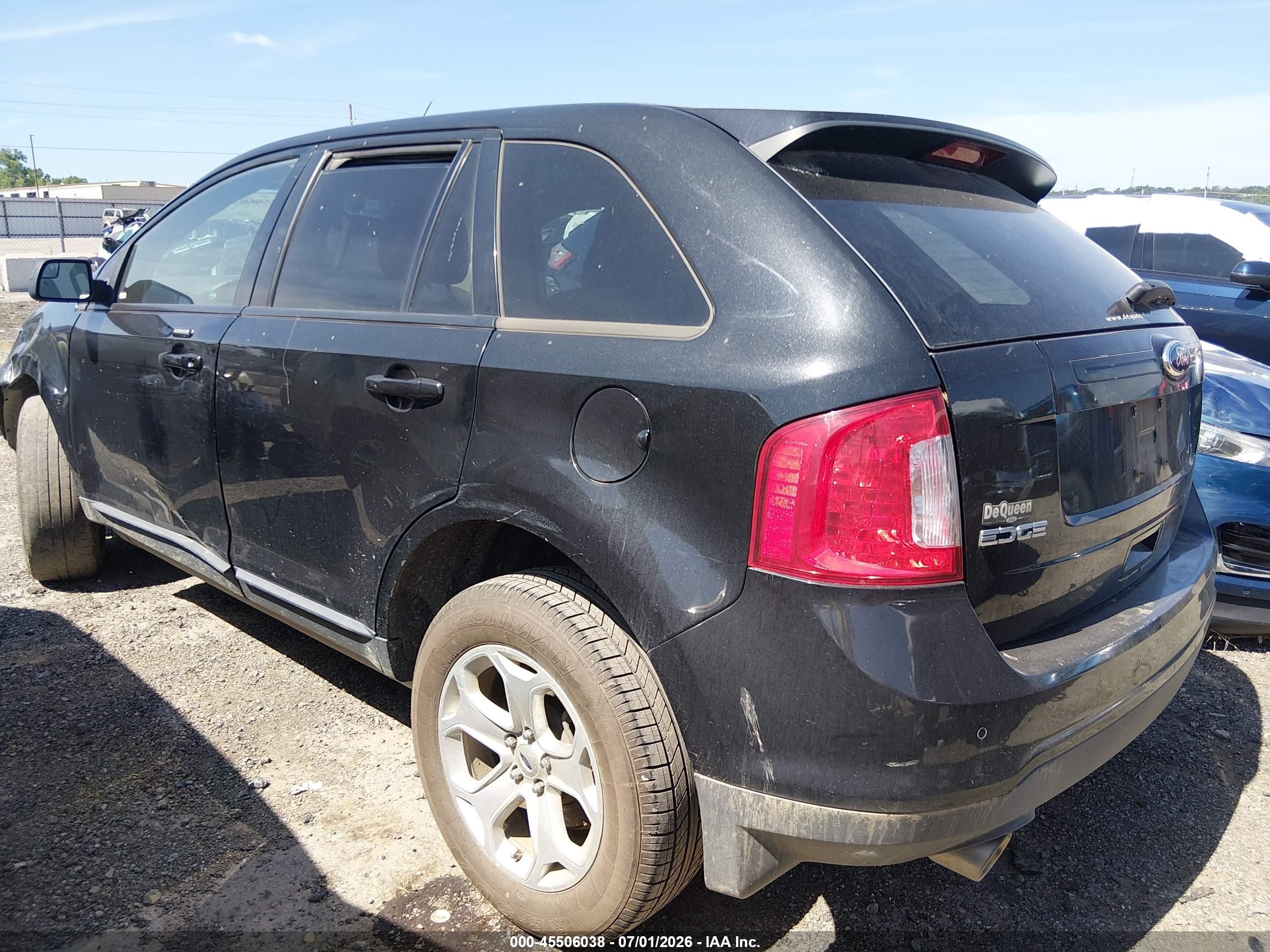 2013 Ford Edge Sel Black vin: 2FMDK3JC8DBB66241
