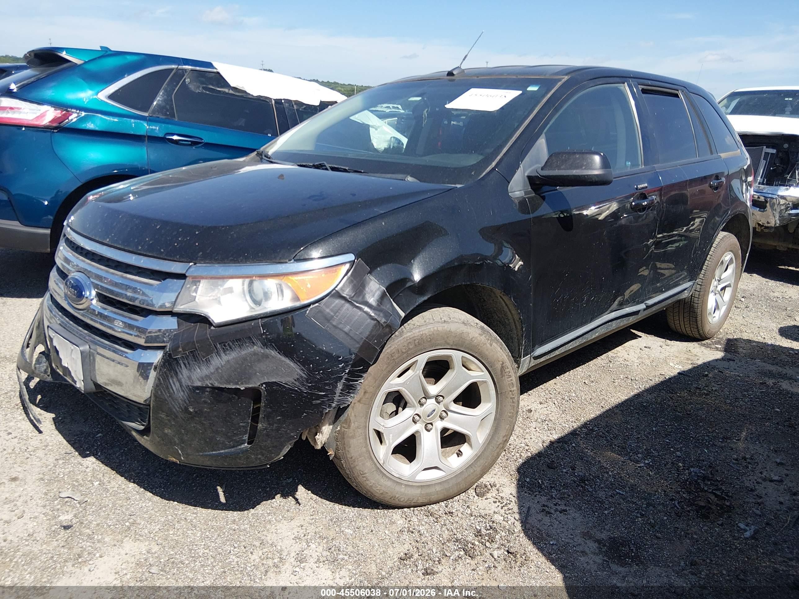 2013 Ford Edge Sel Black vin: 2FMDK3JC8DBB66241