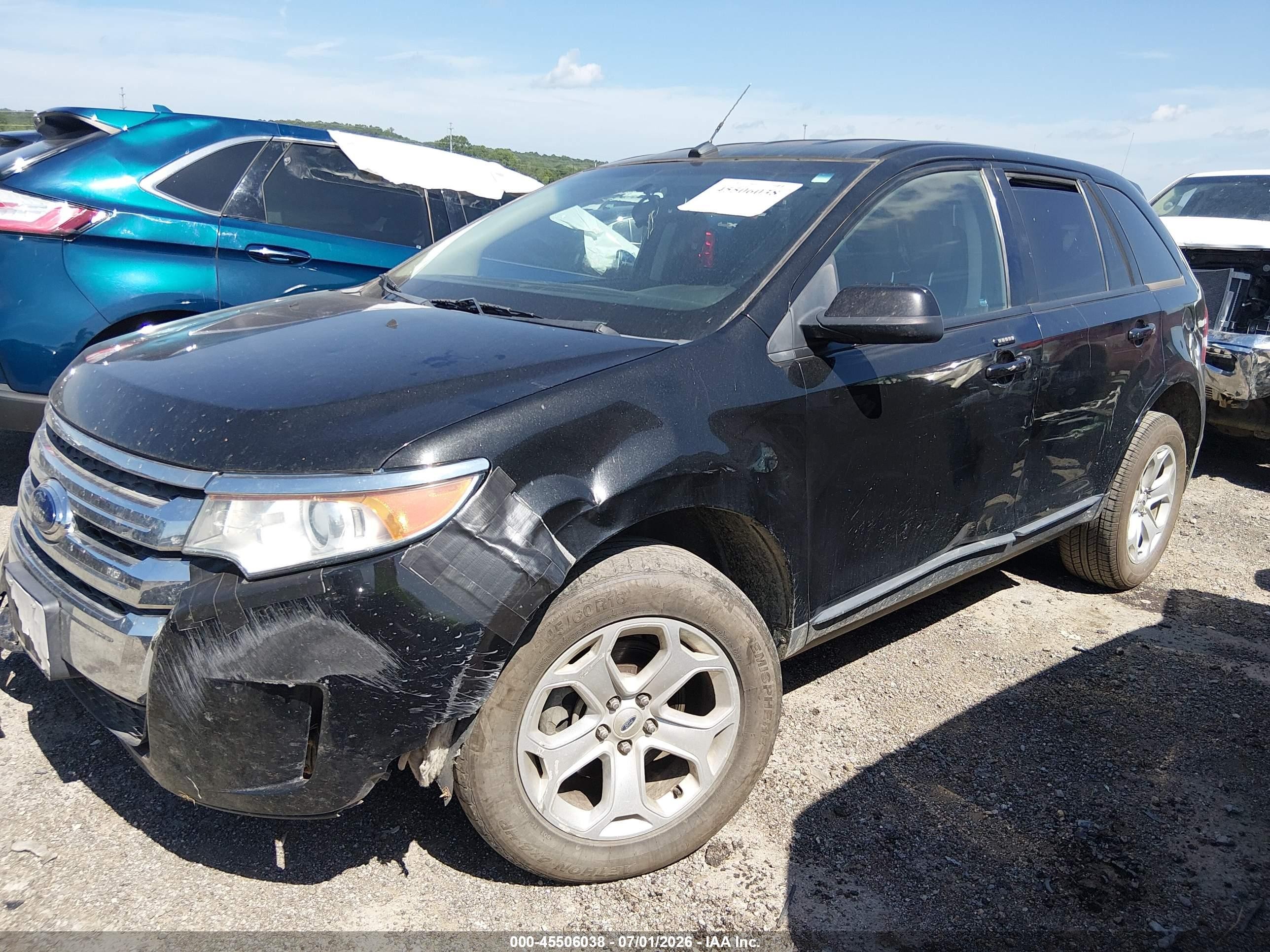 2013 Ford Edge Sel Black vin: 2FMDK3JC8DBB66241