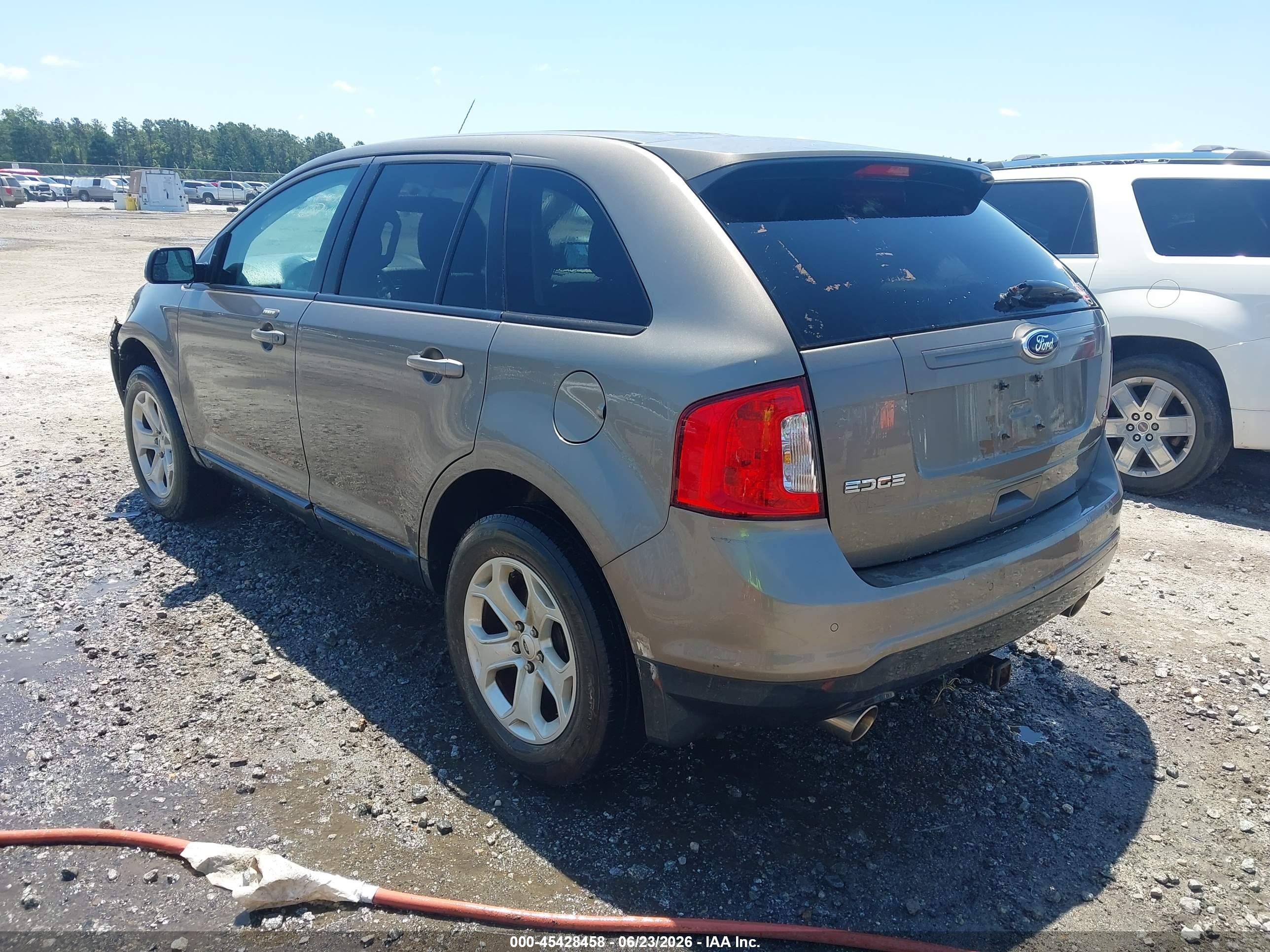 2013 Ford Edge Sel Gray vin: 2FMDK3JC8DBB87087