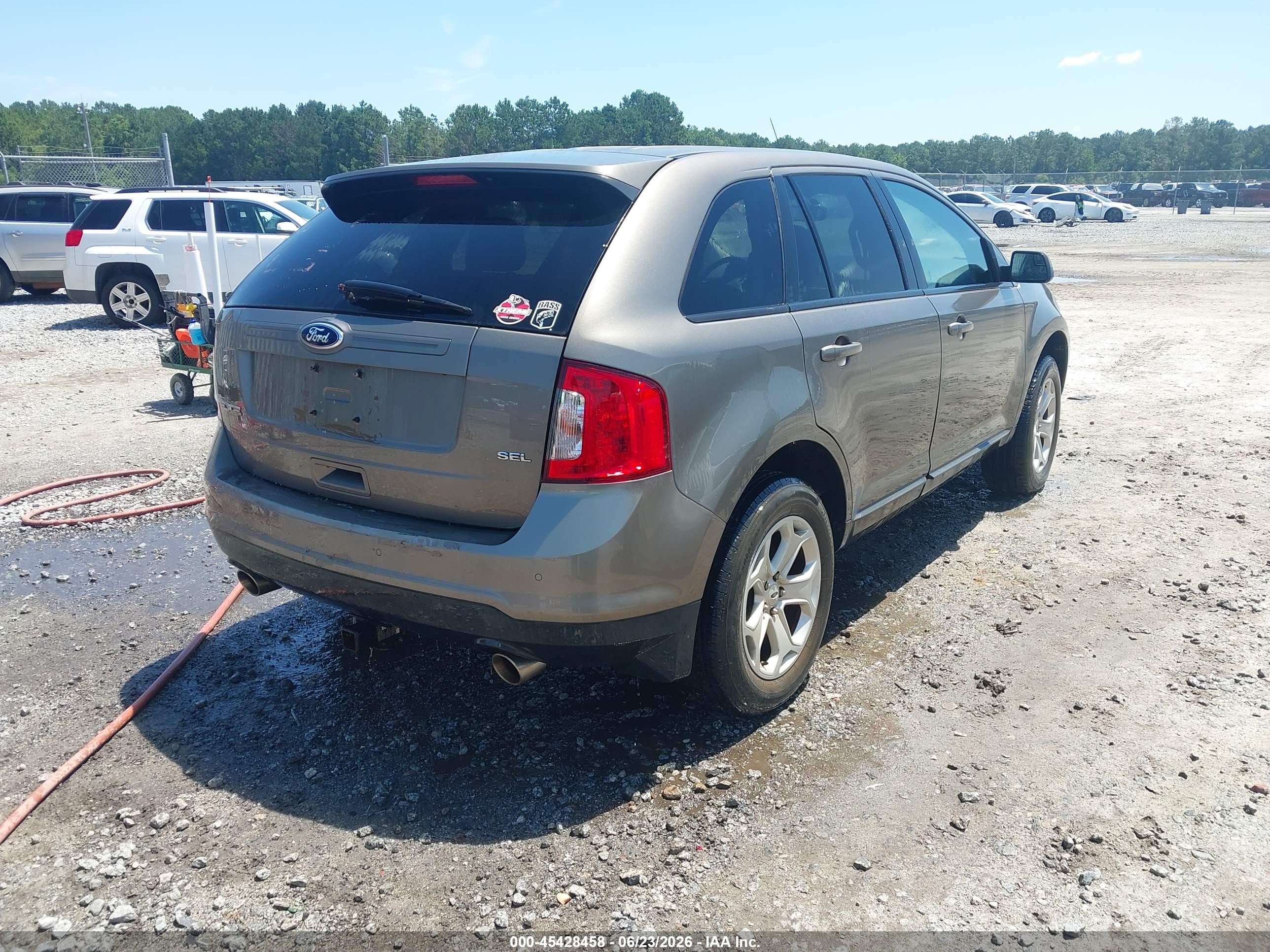 2013 Ford Edge Sel Gray vin: 2FMDK3JC8DBB87087
