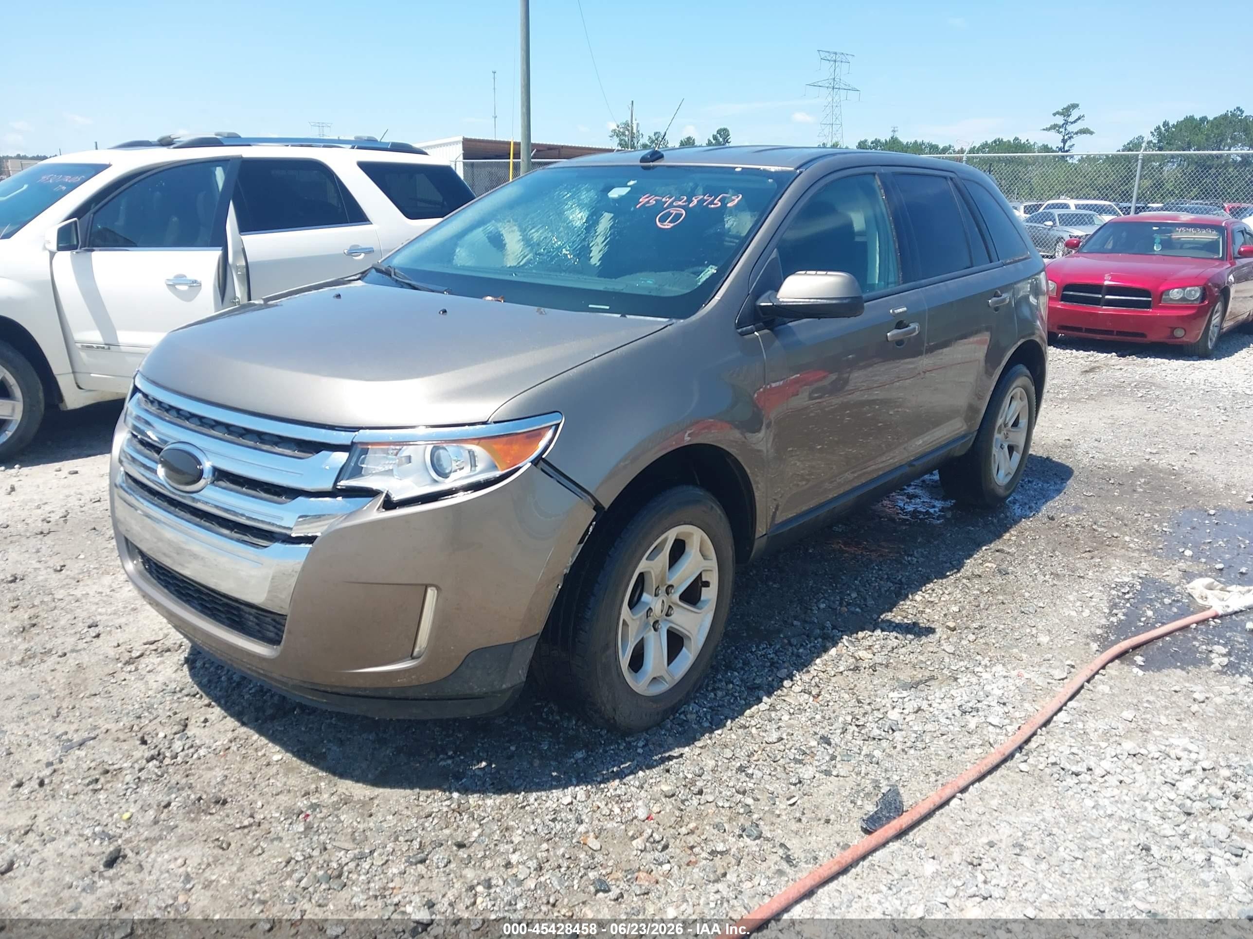 2013 Ford Edge Sel Gray vin: 2FMDK3JC8DBB87087
