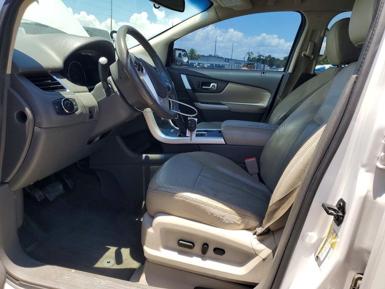 2013 Ford Edge Sel White vin: 2FMDK3JC8DBC91563