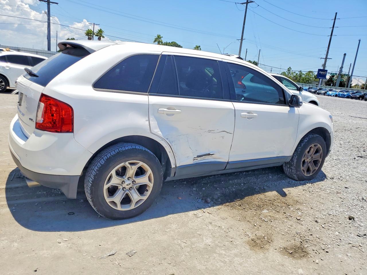 2013 Ford Edge Sel White vin: 2FMDK3JC8DBC91563