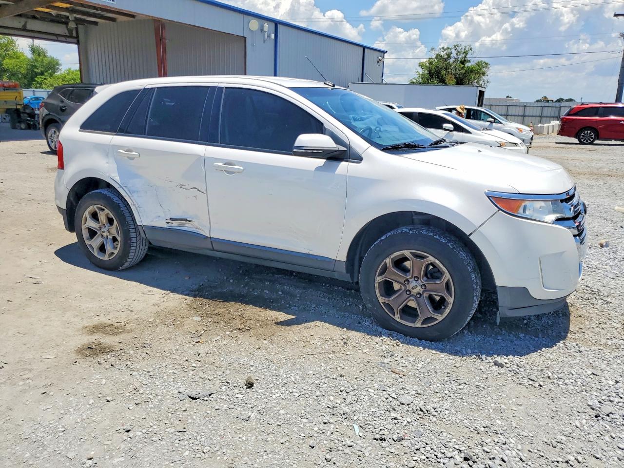 2013 Ford Edge Sel White vin: 2FMDK3JC8DBC91563