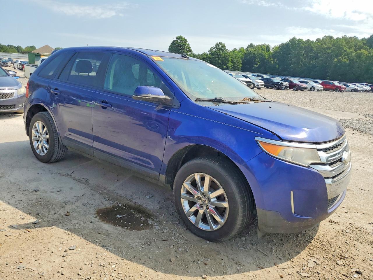 2014 Ford Edge Sel Синий vin: 2FMDK3JC8EBA04353