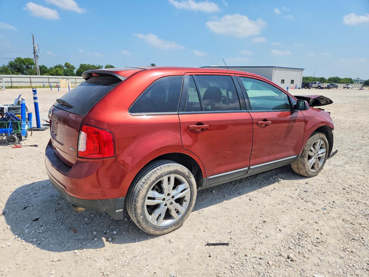 2014 Ford Edge Sel Orange vin: 2FMDK3JC8EBA24716