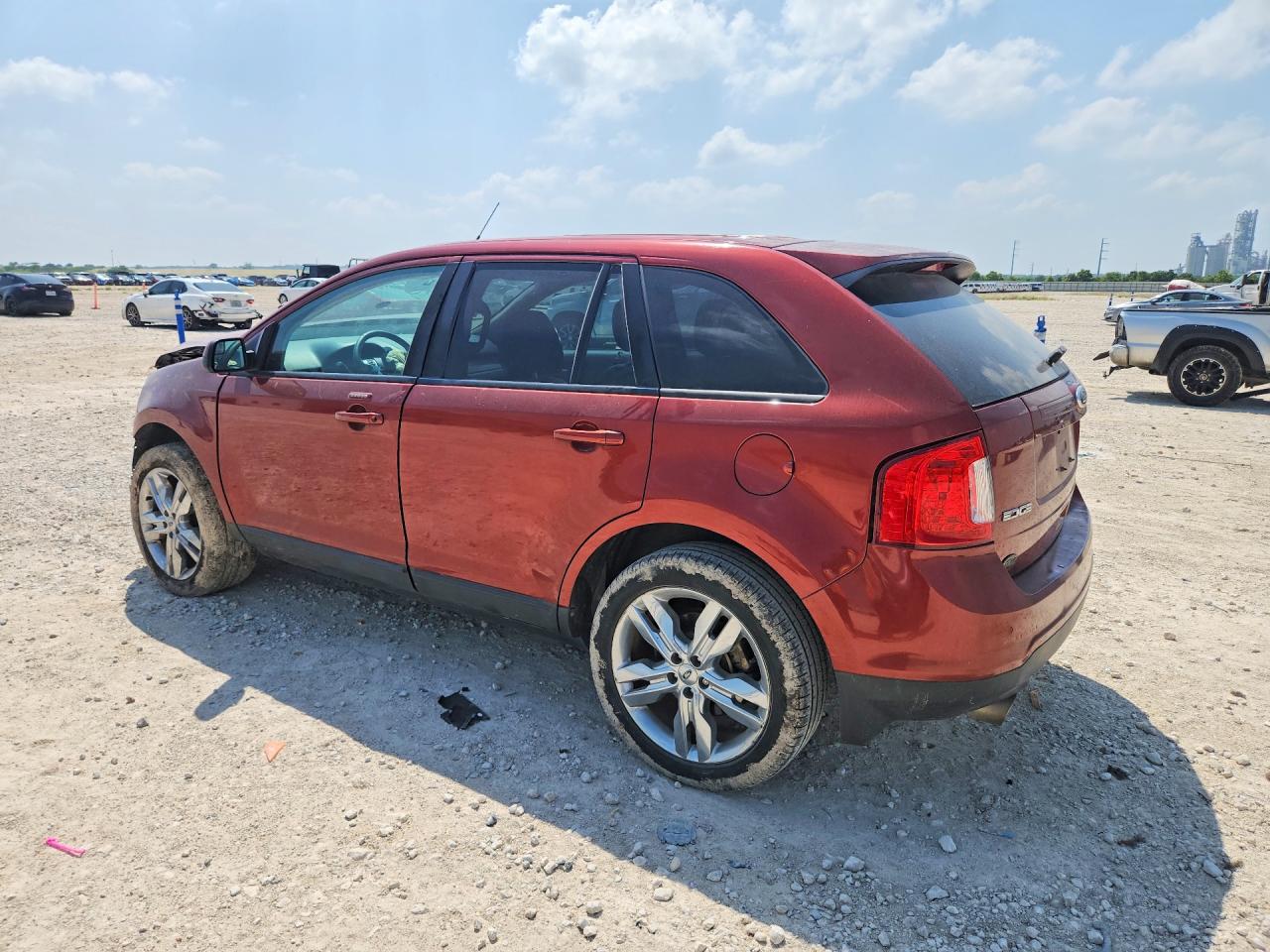 2014 Ford Edge Sel Orange vin: 2FMDK3JC8EBA24716