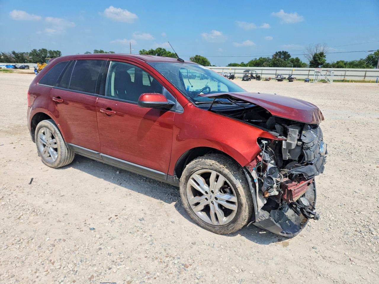 2014 Ford Edge Sel Orange vin: 2FMDK3JC8EBA24716