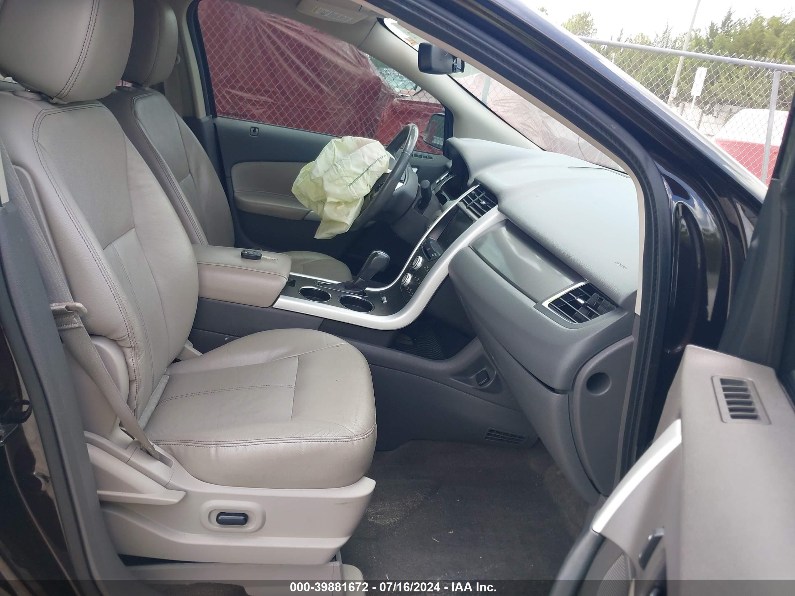 2014 Ford Edge Sel Dark Brown vin: 2FMDK3JC8EBA30645