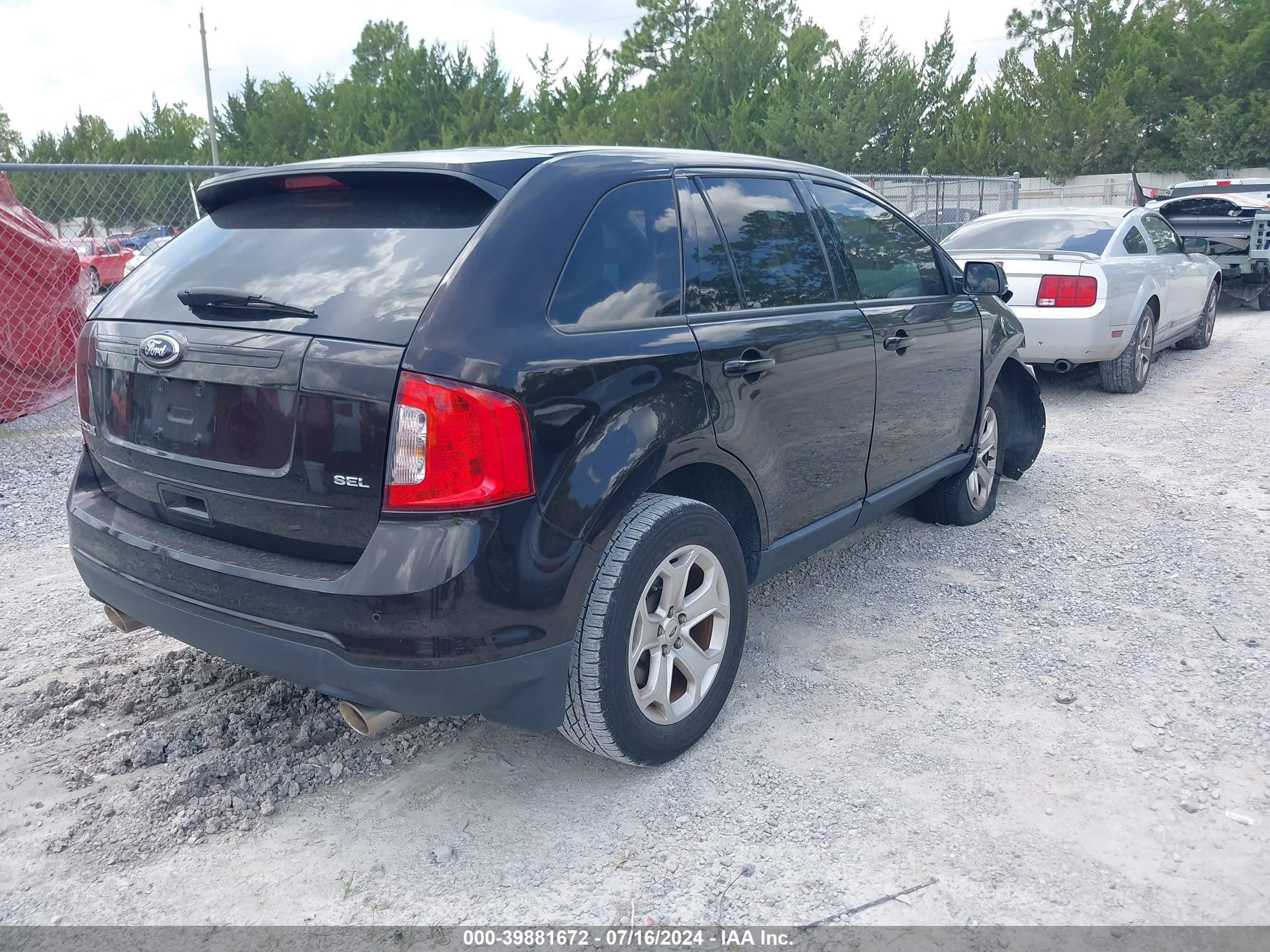 2014 Ford Edge Sel Dark Brown vin: 2FMDK3JC8EBA30645