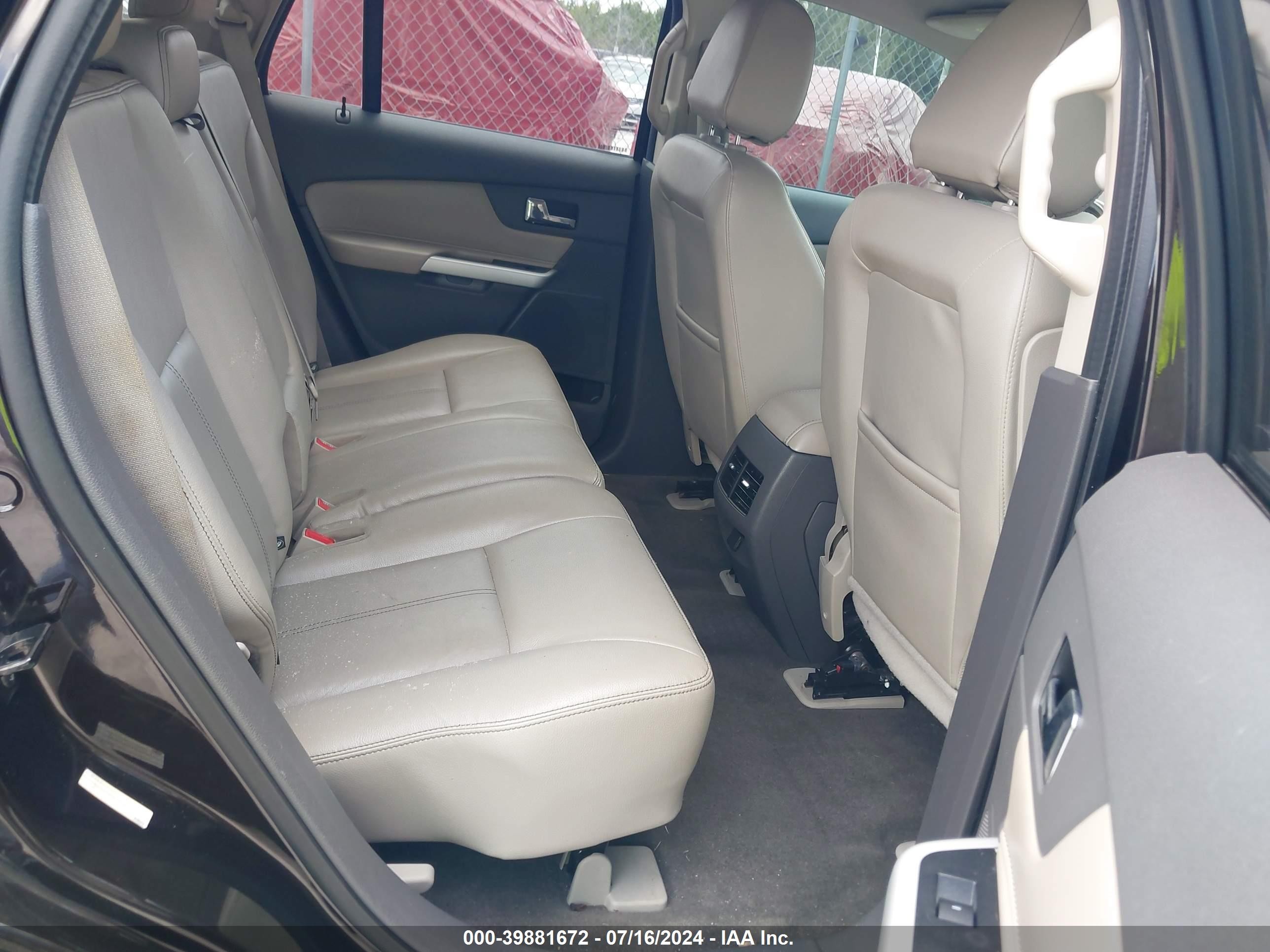 2014 Ford Edge Sel Dark Brown vin: 2FMDK3JC8EBA30645