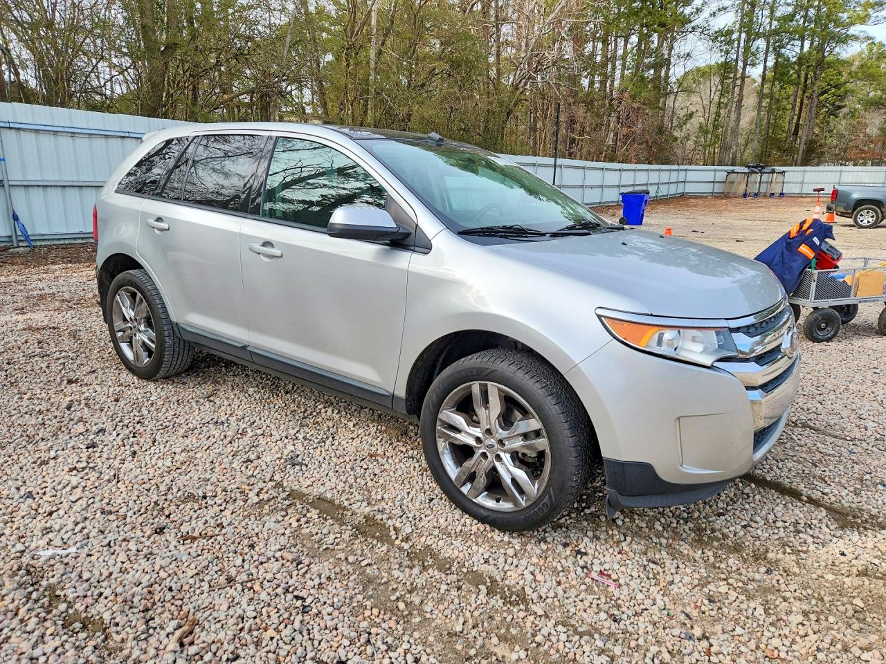 2014 Ford Edge Sel Silver vin: 2FMDK3JC8EBB29451