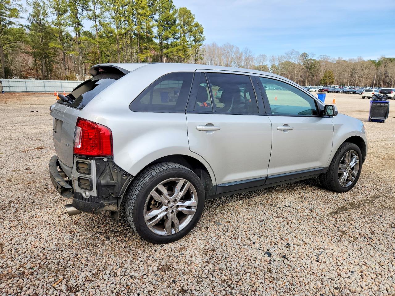 2014 Ford Edge Sel Silver vin: 2FMDK3JC8EBB29451