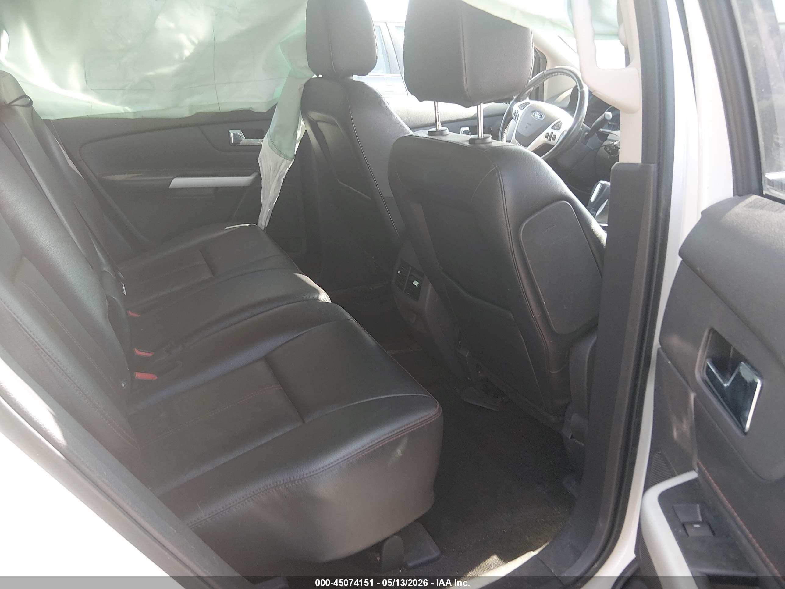 2014 Ford Edge Sel White vin: 2FMDK3JC8EBB45990