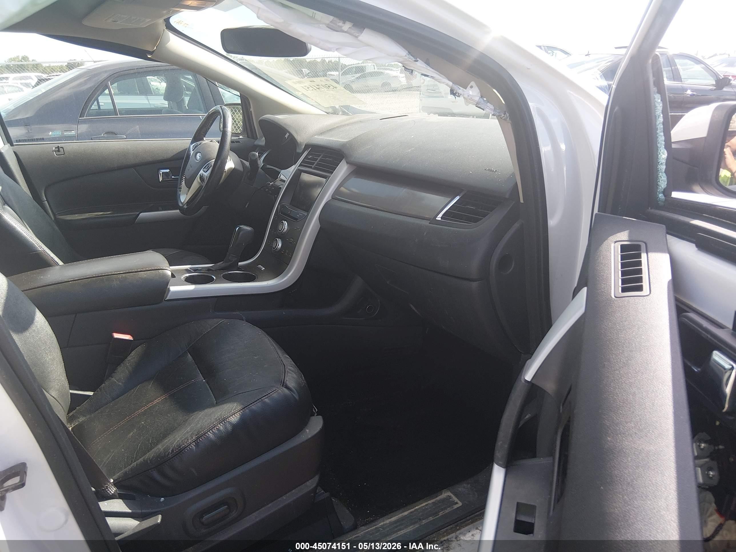 2014 Ford Edge Sel White vin: 2FMDK3JC8EBB45990