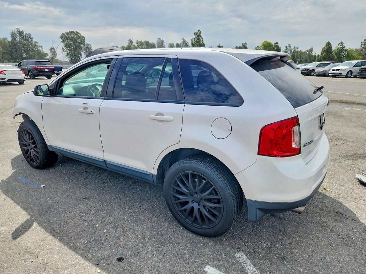 2014 Ford Edge Sel White vin: 2FMDK3JC8EBB67178