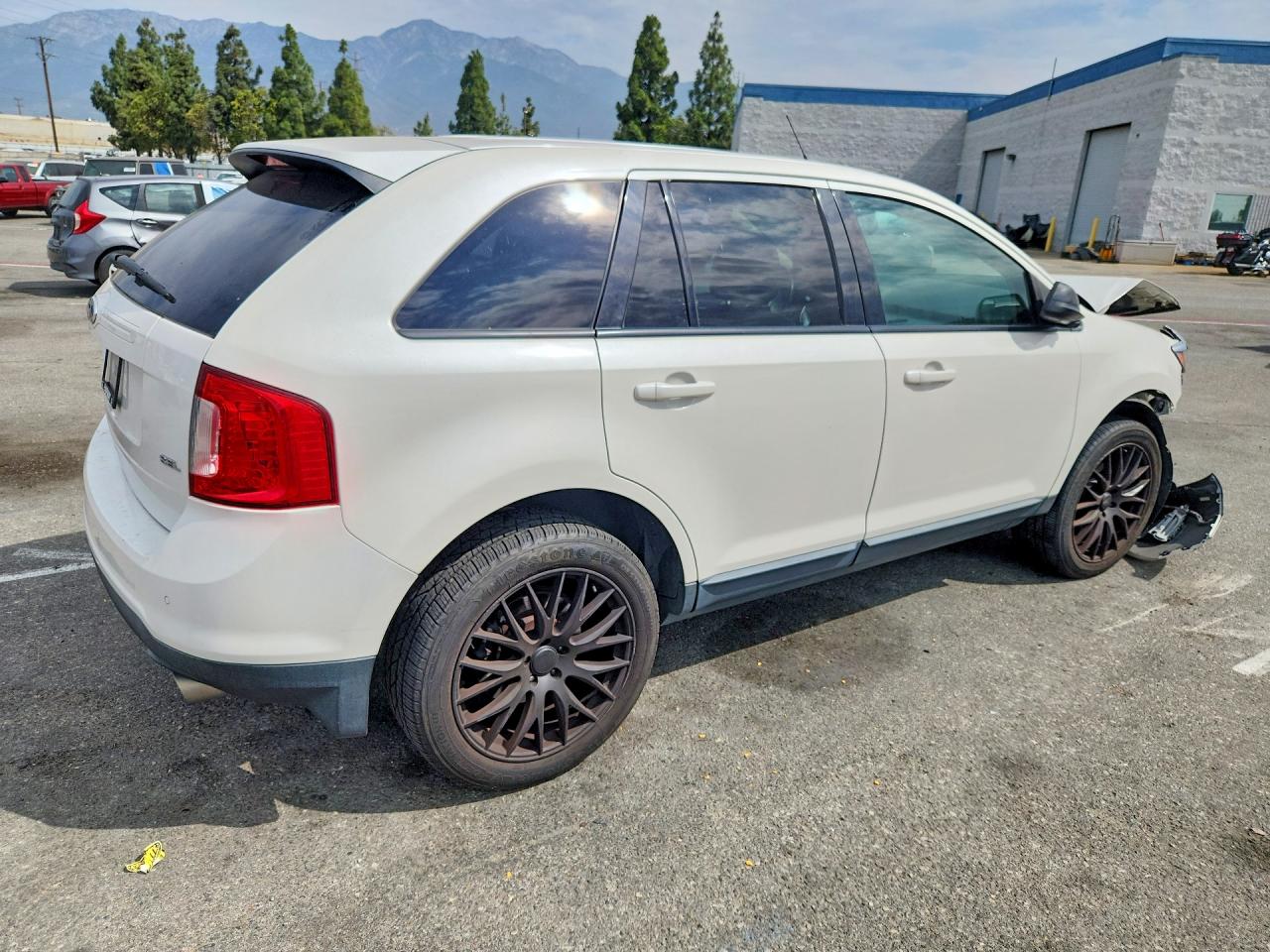 2014 Ford Edge Sel White vin: 2FMDK3JC8EBB67178