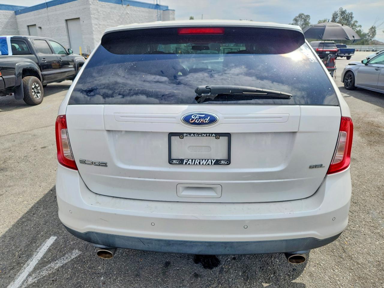 2014 Ford Edge Sel White vin: 2FMDK3JC8EBB67178