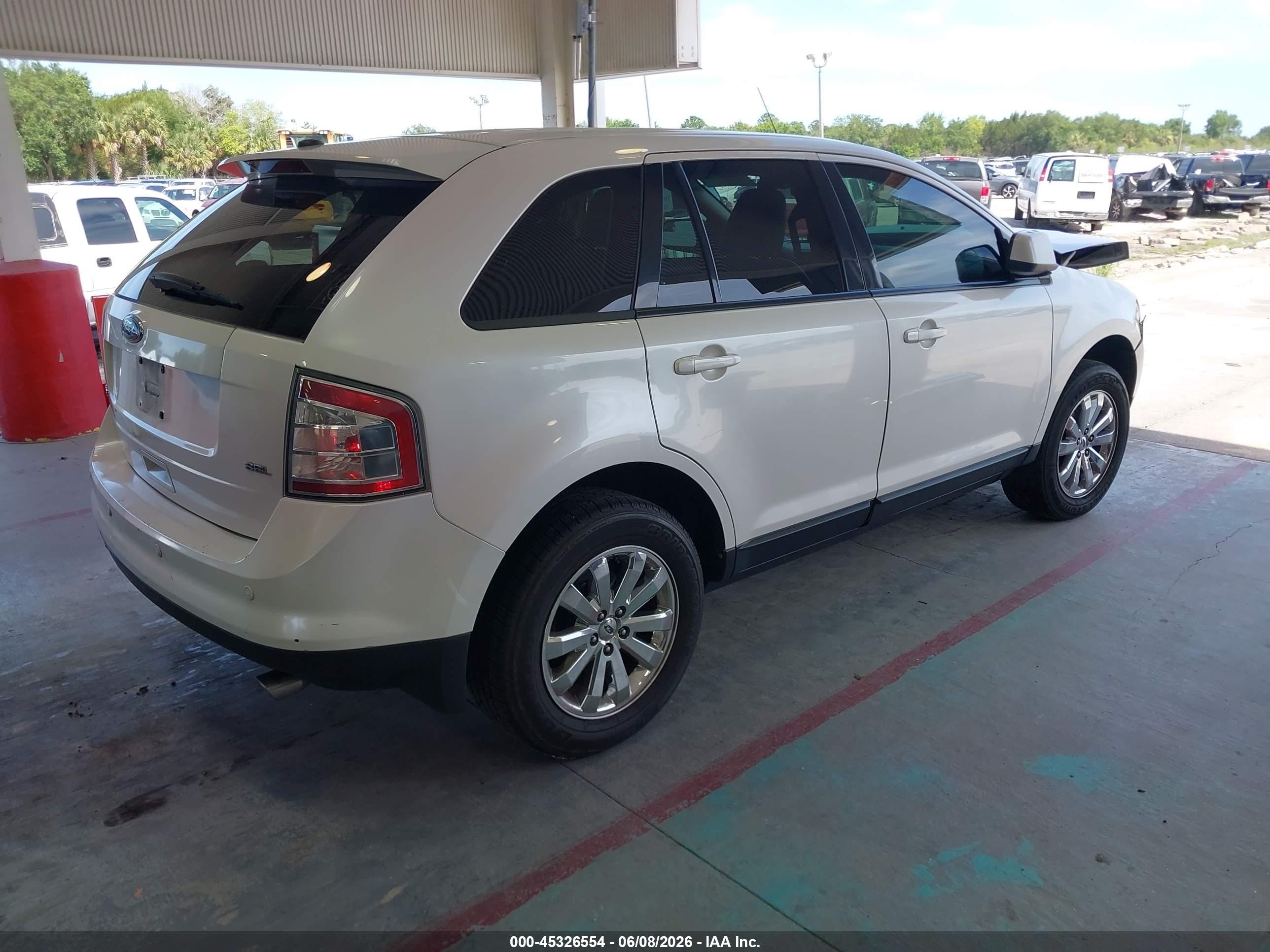 2010 Ford Edge Sel White vin: 2FMDK3JC9ABA68539