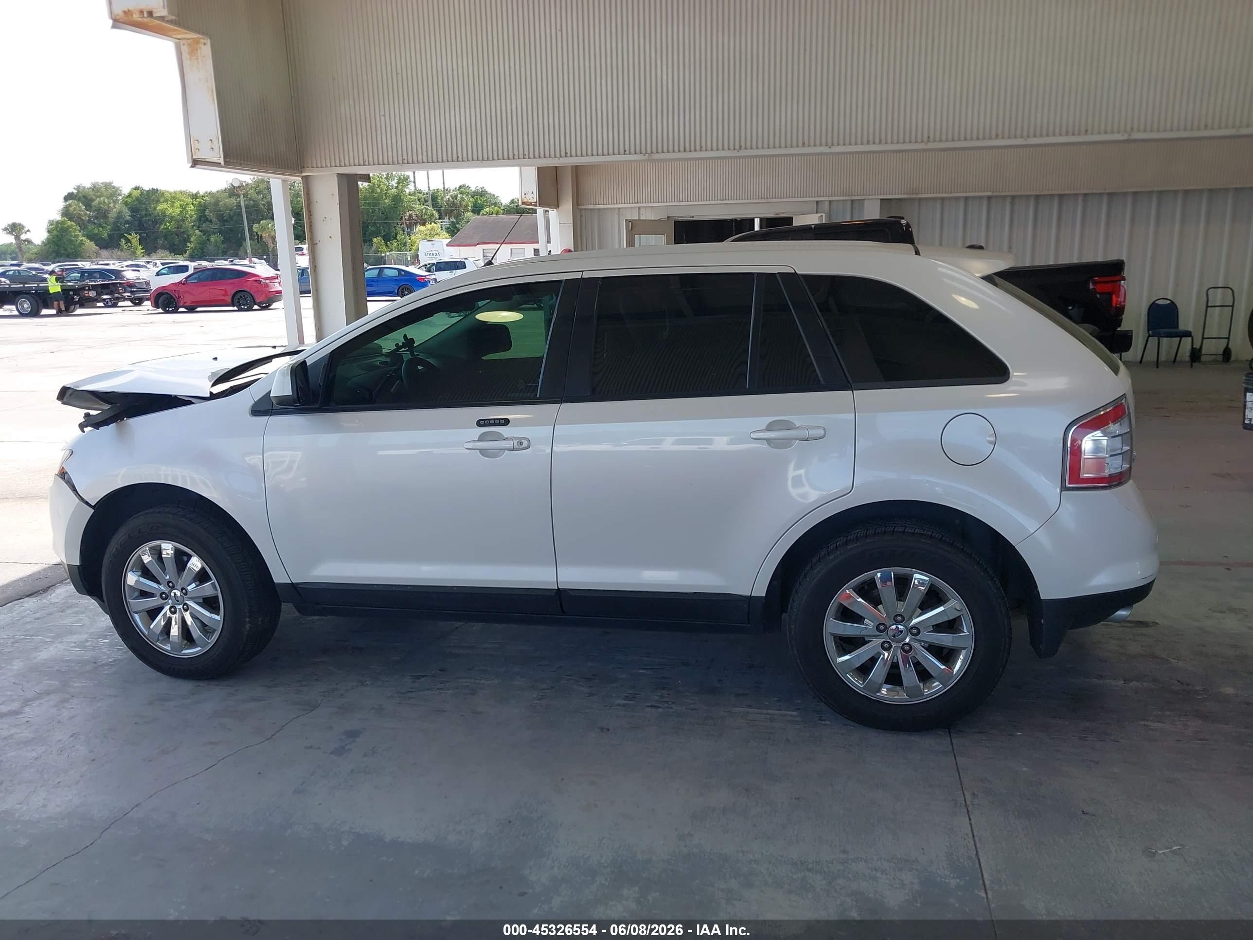 2010 Ford Edge Sel White vin: 2FMDK3JC9ABA68539