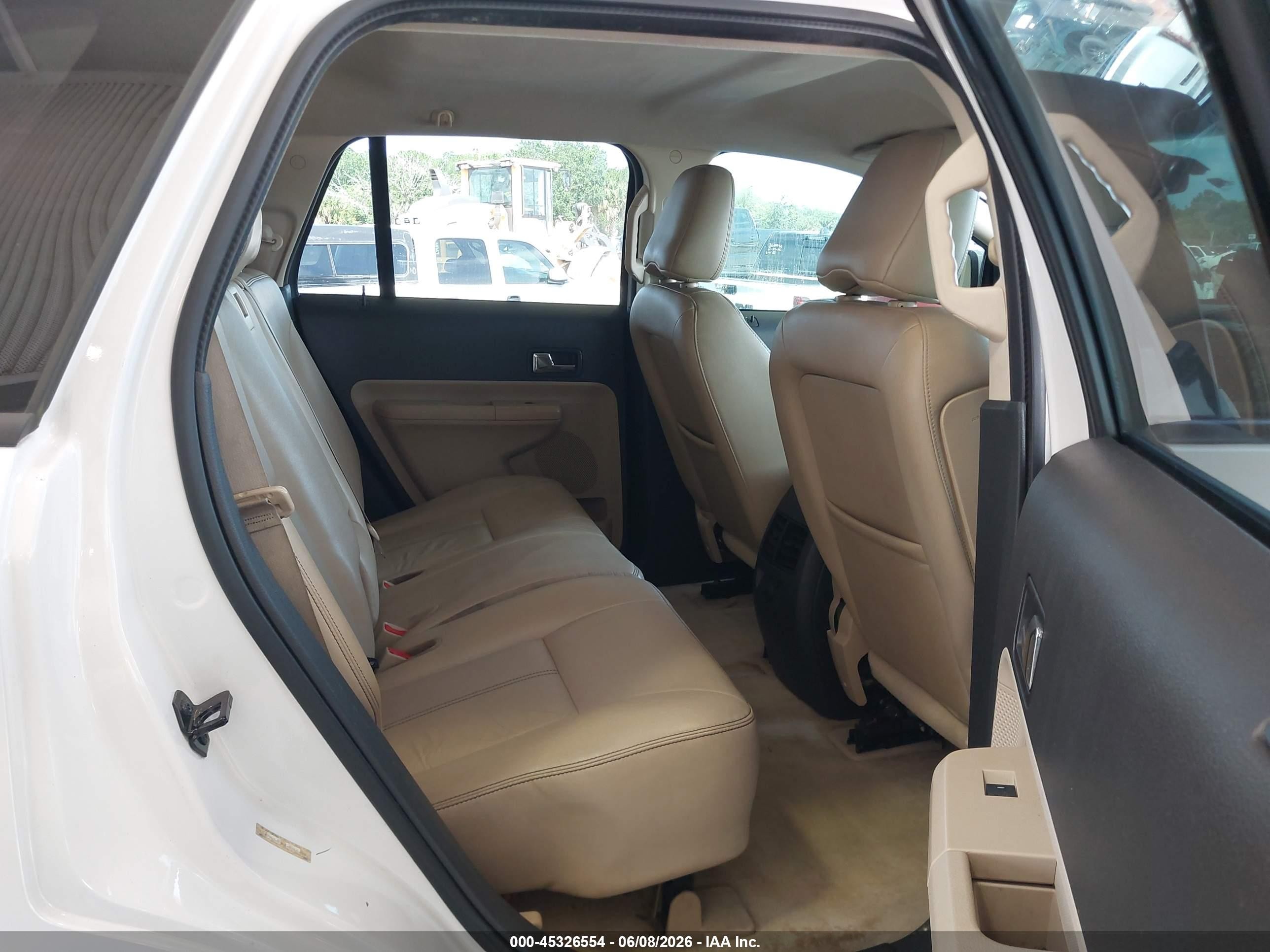 2010 Ford Edge Sel White vin: 2FMDK3JC9ABA68539
