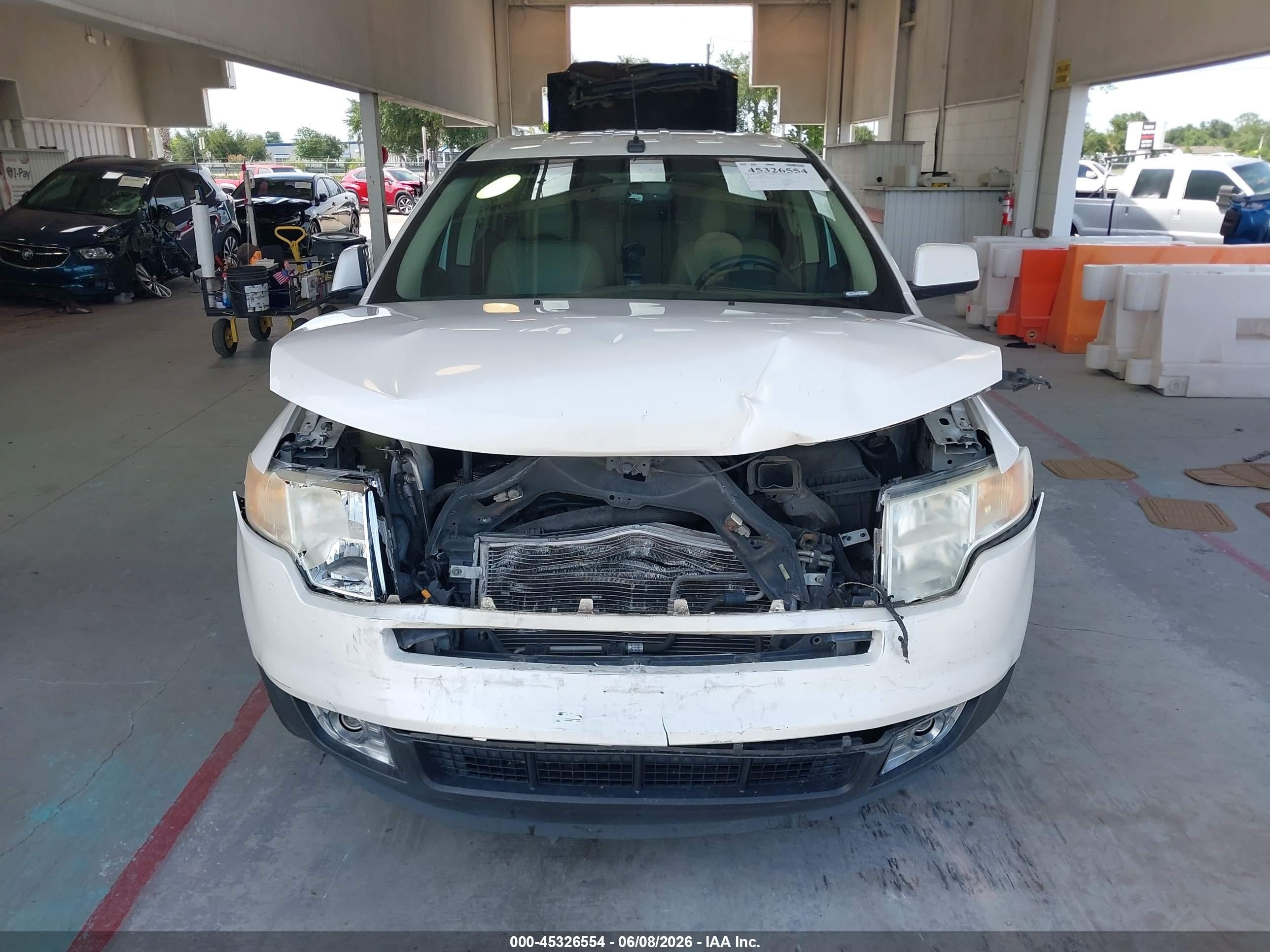 2010 Ford Edge Sel White vin: 2FMDK3JC9ABA68539