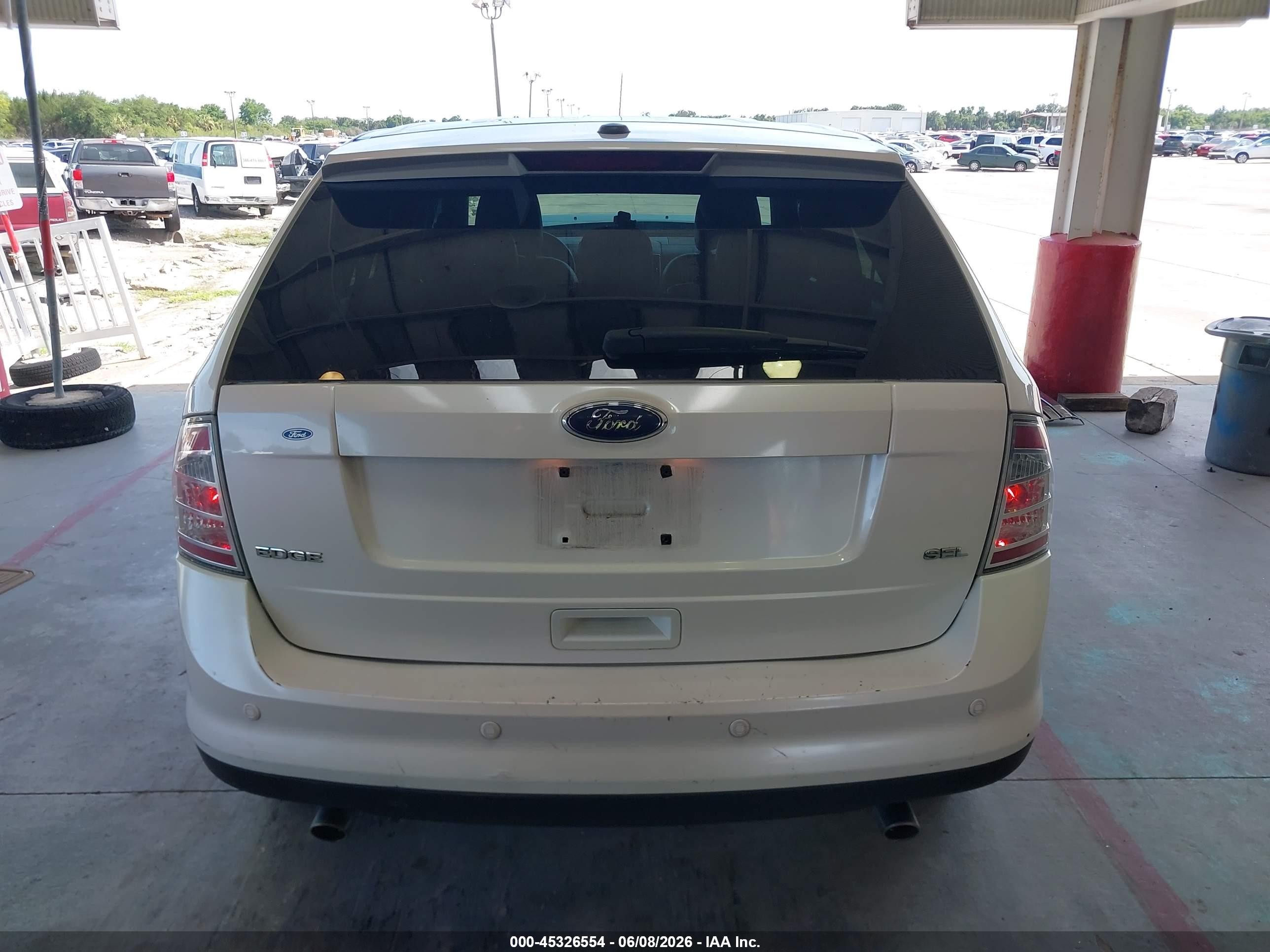 2010 Ford Edge Sel White vin: 2FMDK3JC9ABA68539