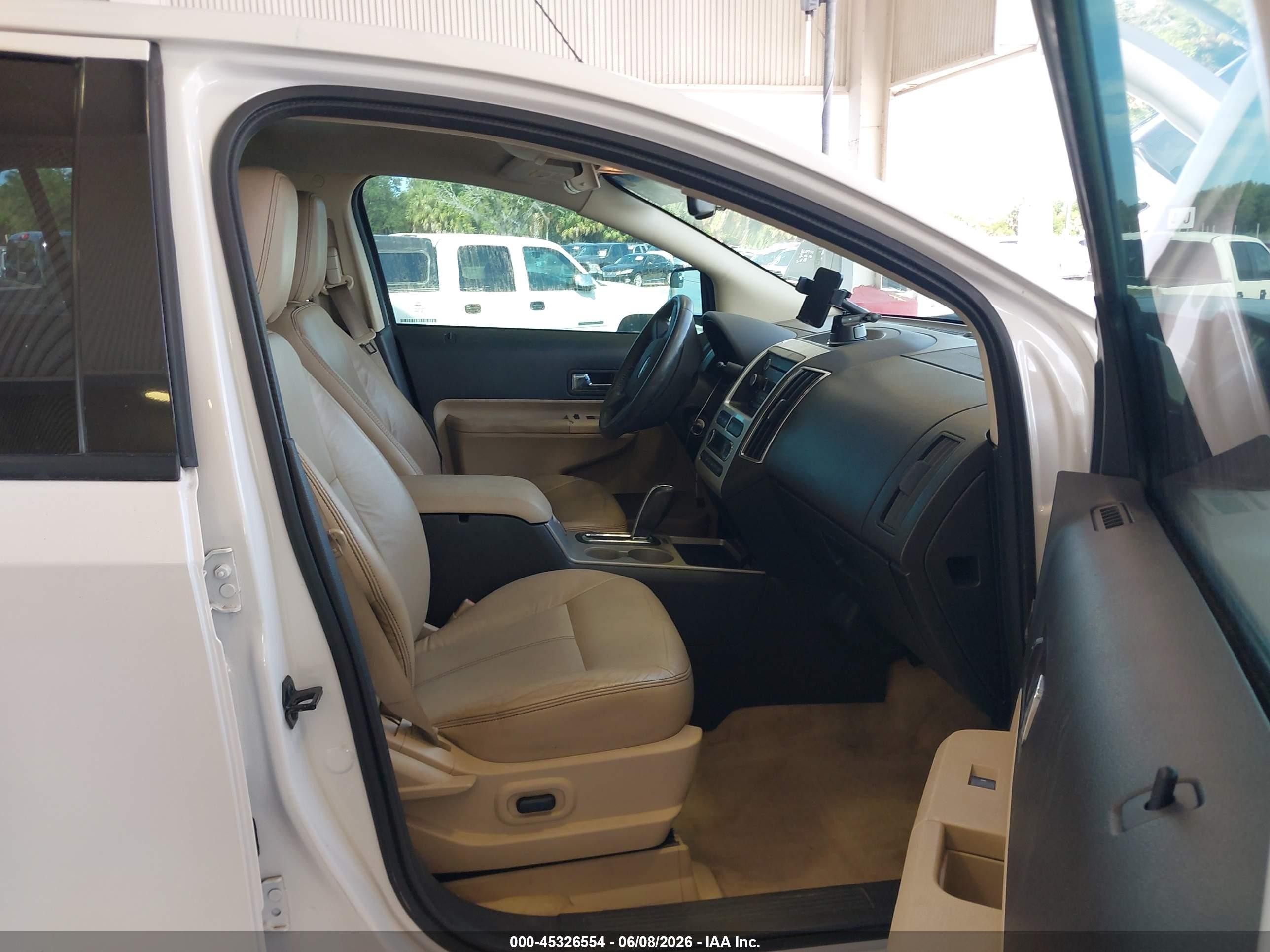 2010 Ford Edge Sel White vin: 2FMDK3JC9ABA68539