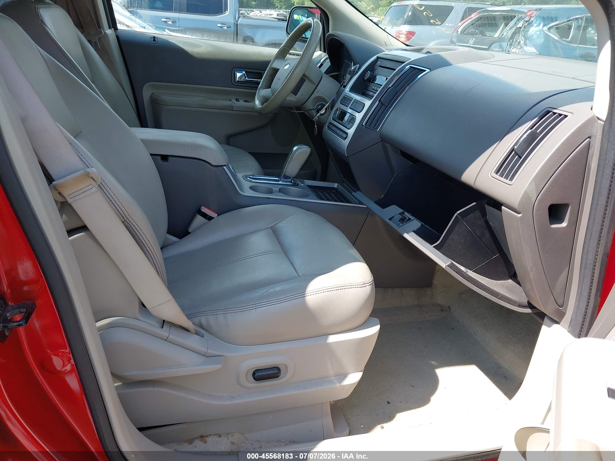 2010 Ford Edge Sel Red vin: 2FMDK3JC9ABB33633