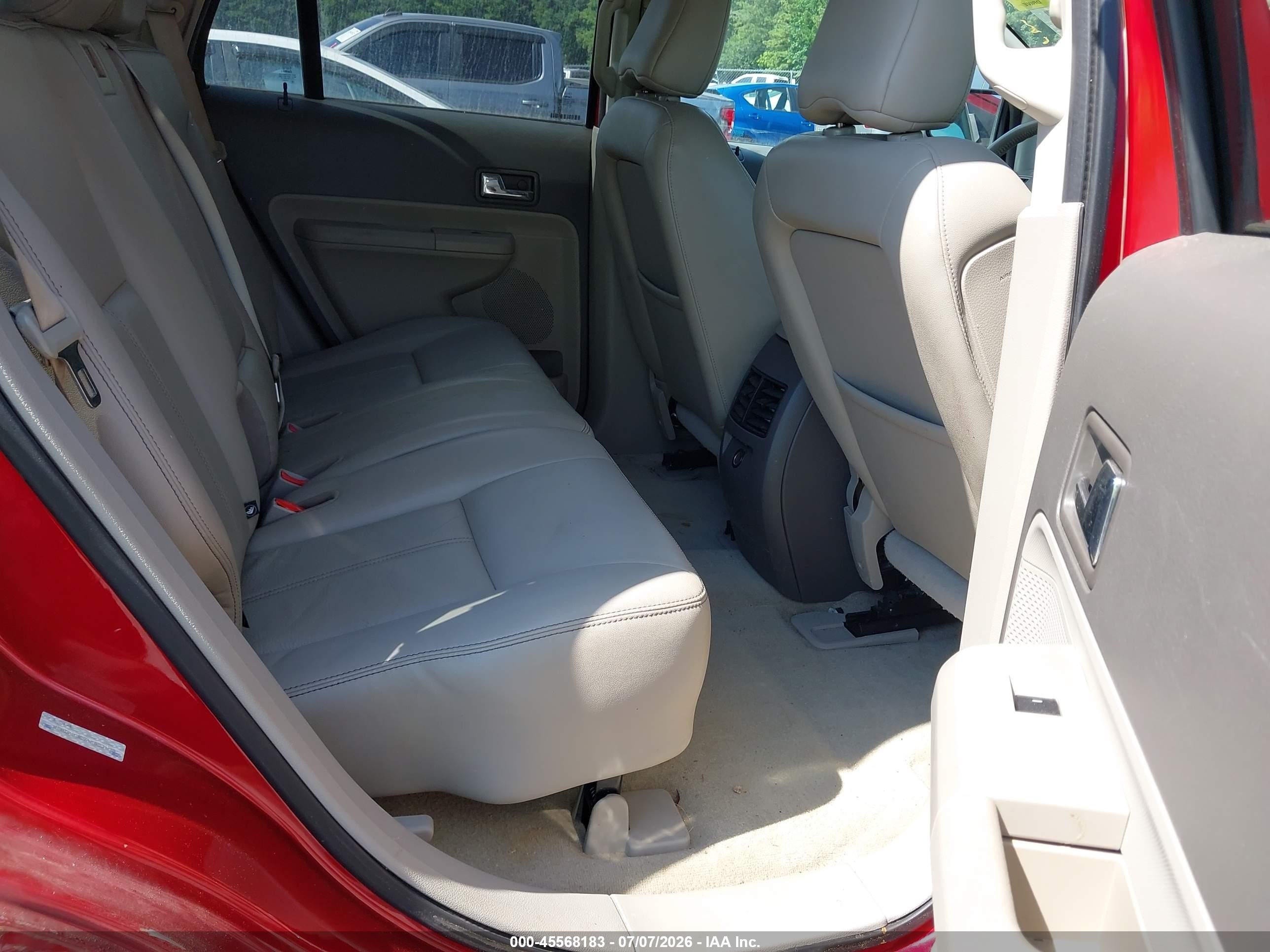 2010 Ford Edge Sel Red vin: 2FMDK3JC9ABB33633