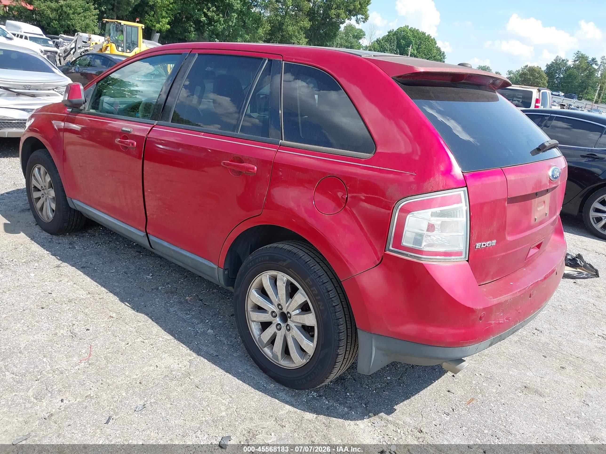 2010 Ford Edge Sel Red vin: 2FMDK3JC9ABB33633