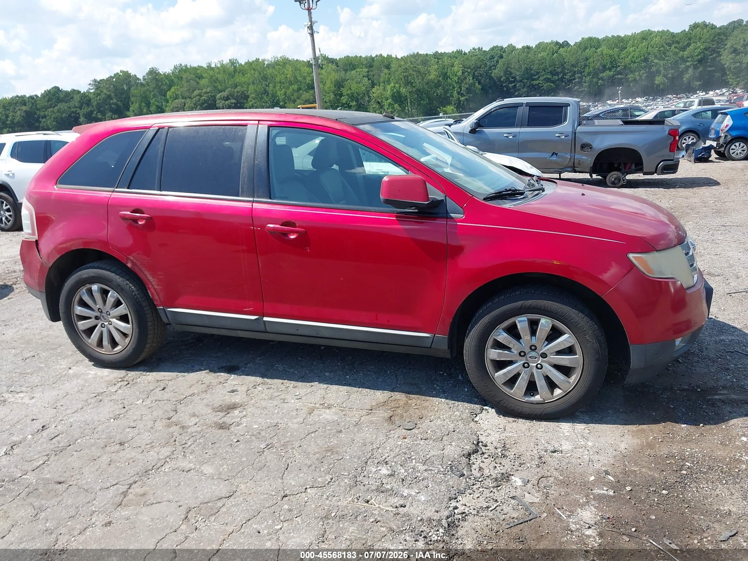 2010 Ford Edge Sel Red vin: 2FMDK3JC9ABB33633