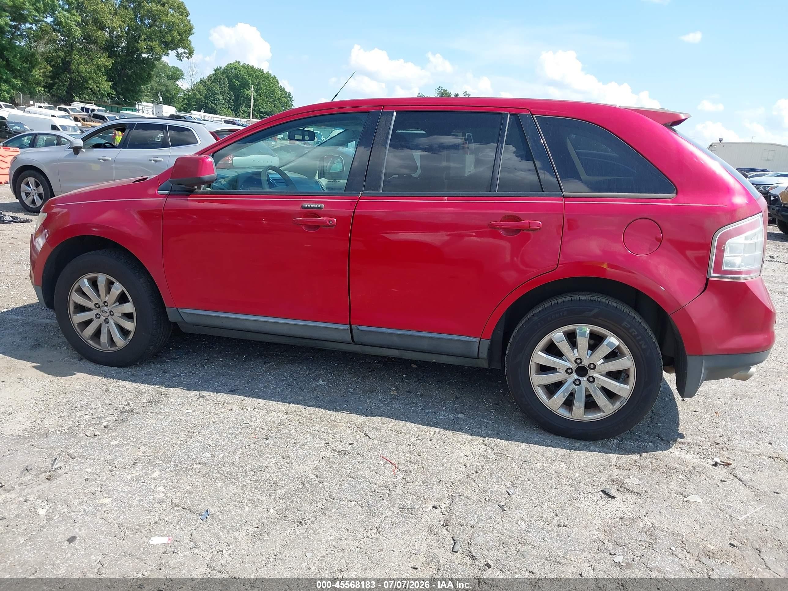 2010 Ford Edge Sel Red vin: 2FMDK3JC9ABB33633