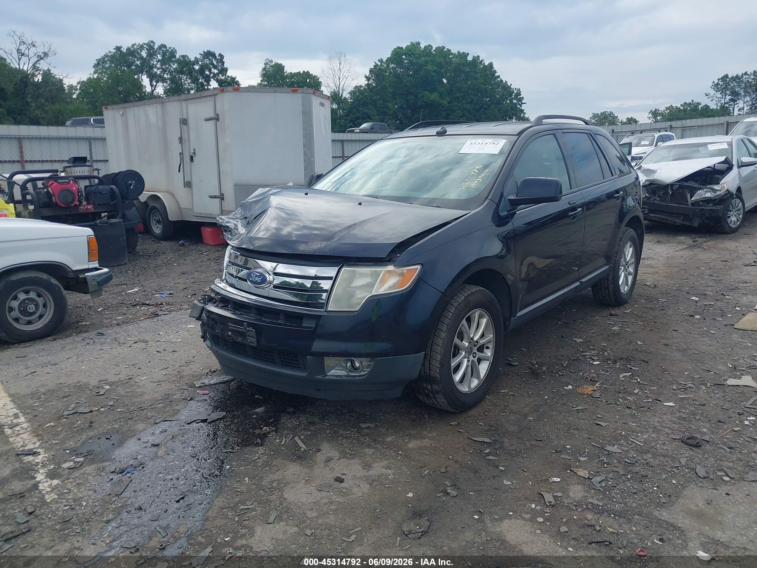 2010 Ford Edge Sel Blue vin: 2FMDK3JC9ABB62145