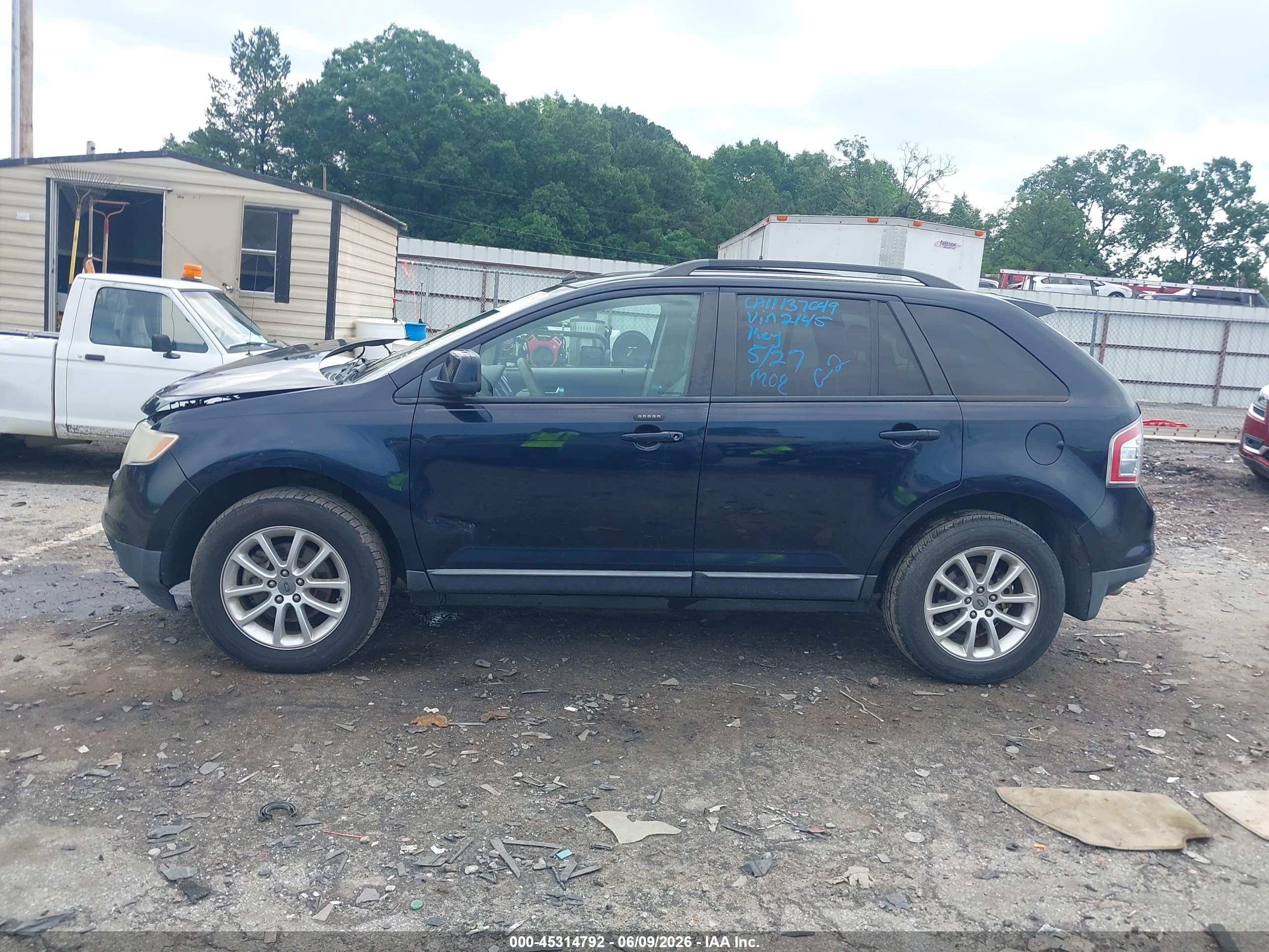 2010 Ford Edge Sel Blue vin: 2FMDK3JC9ABB62145