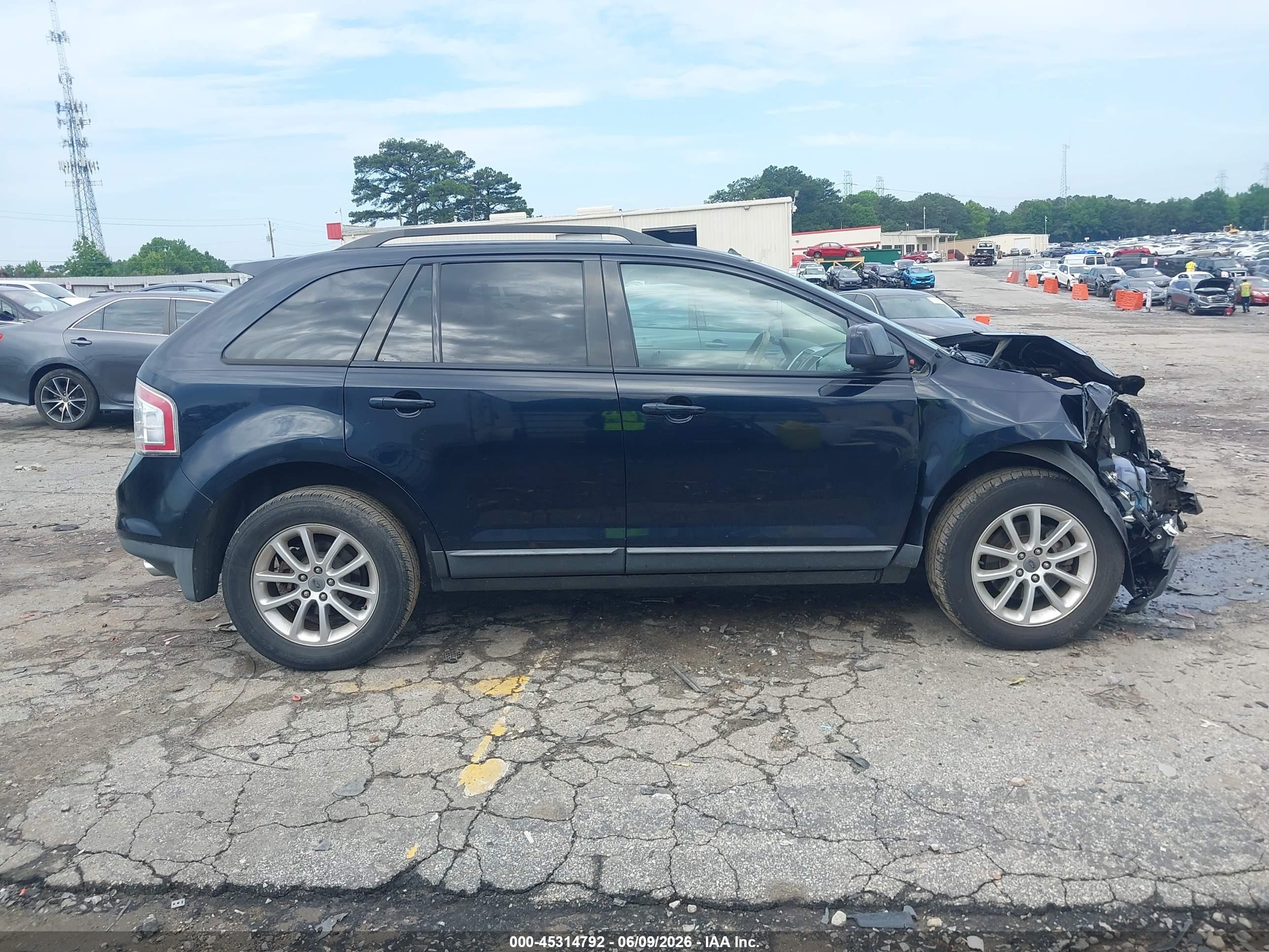 2010 Ford Edge Sel Blue vin: 2FMDK3JC9ABB62145