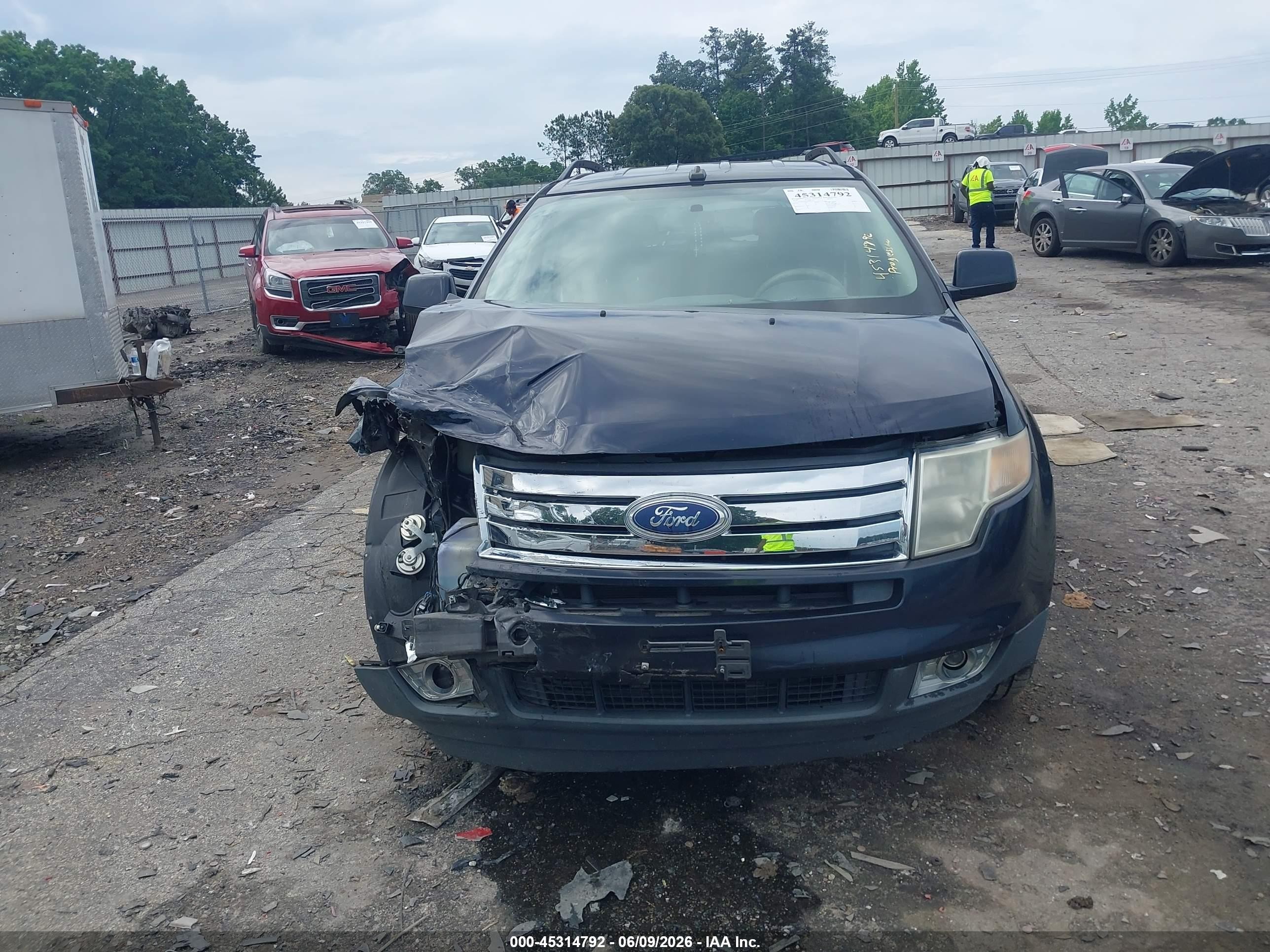 2010 Ford Edge Sel Blue vin: 2FMDK3JC9ABB62145