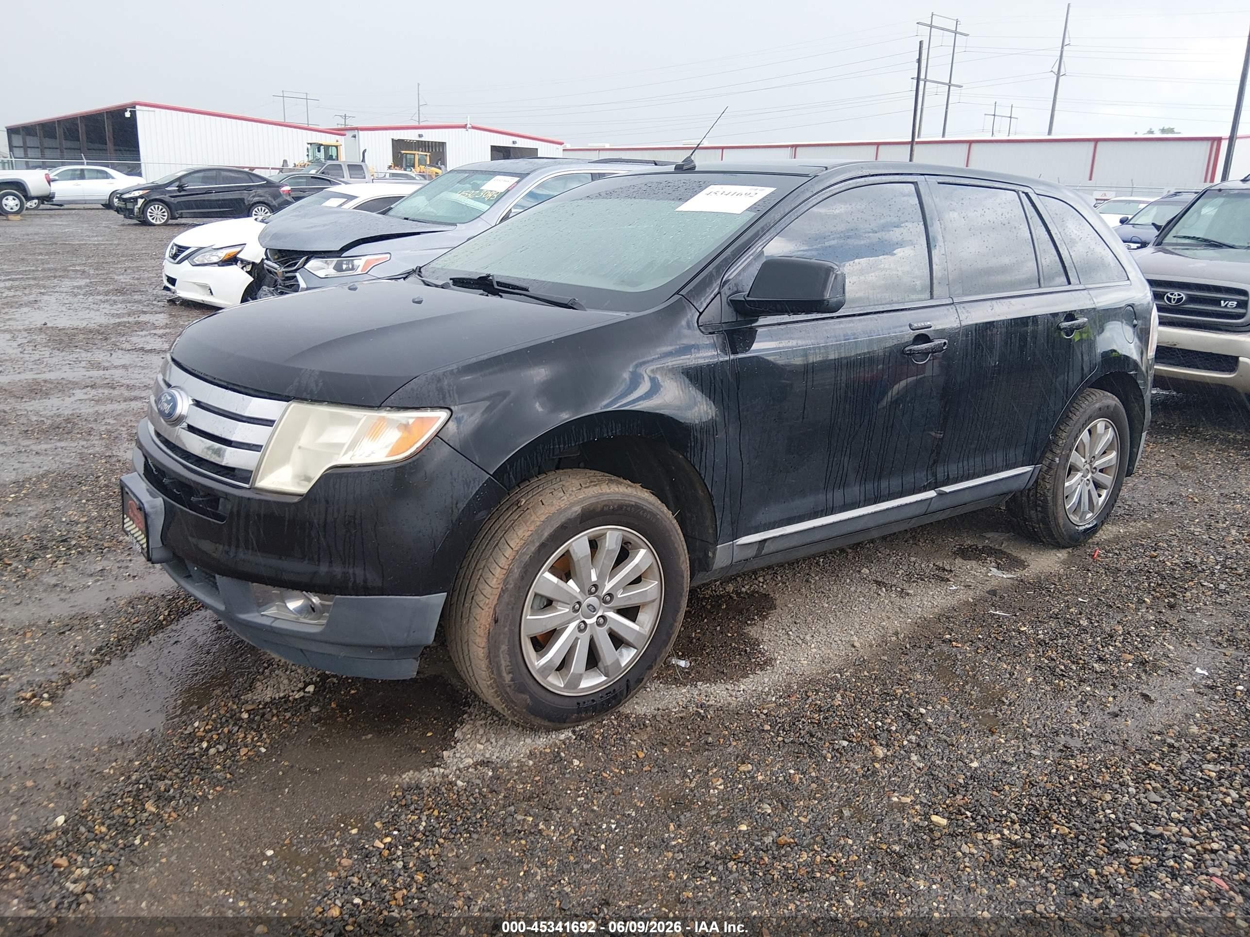 2010 Ford Edge Sel Black vin: 2FMDK3JC9ABB74294